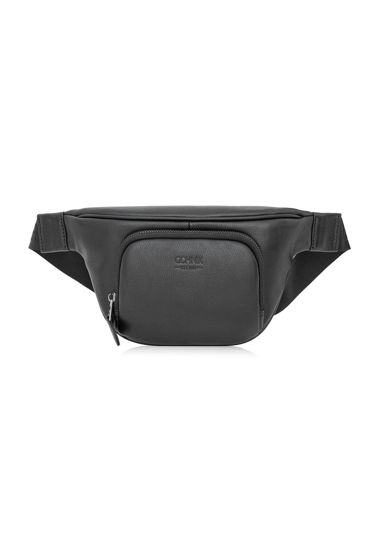 Čierna kožená pánska kabelka do pása TORMS-0280R-99(W25)-01