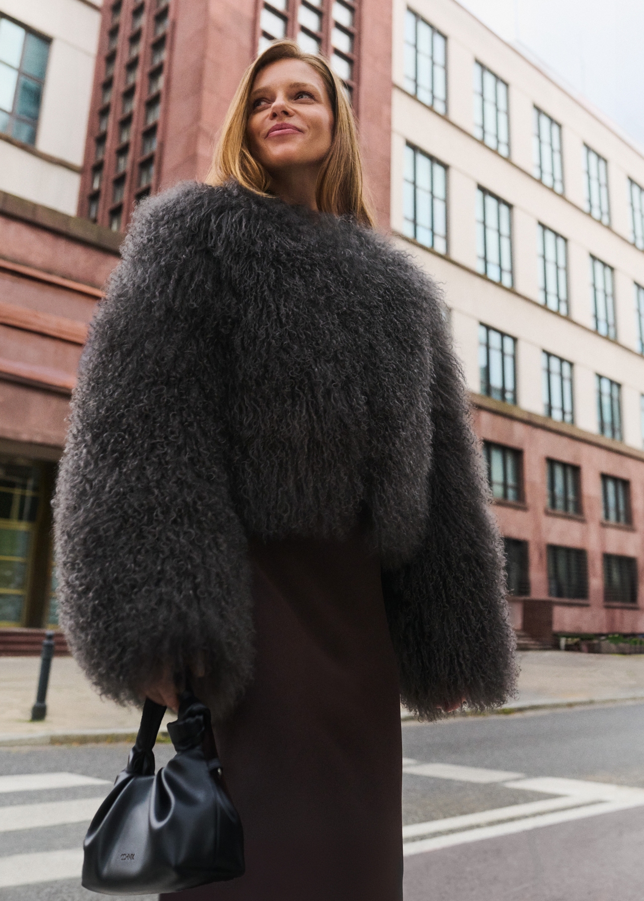 Hnedá krátka prírodná kožušina FUTDF-0104-31780(Z25)