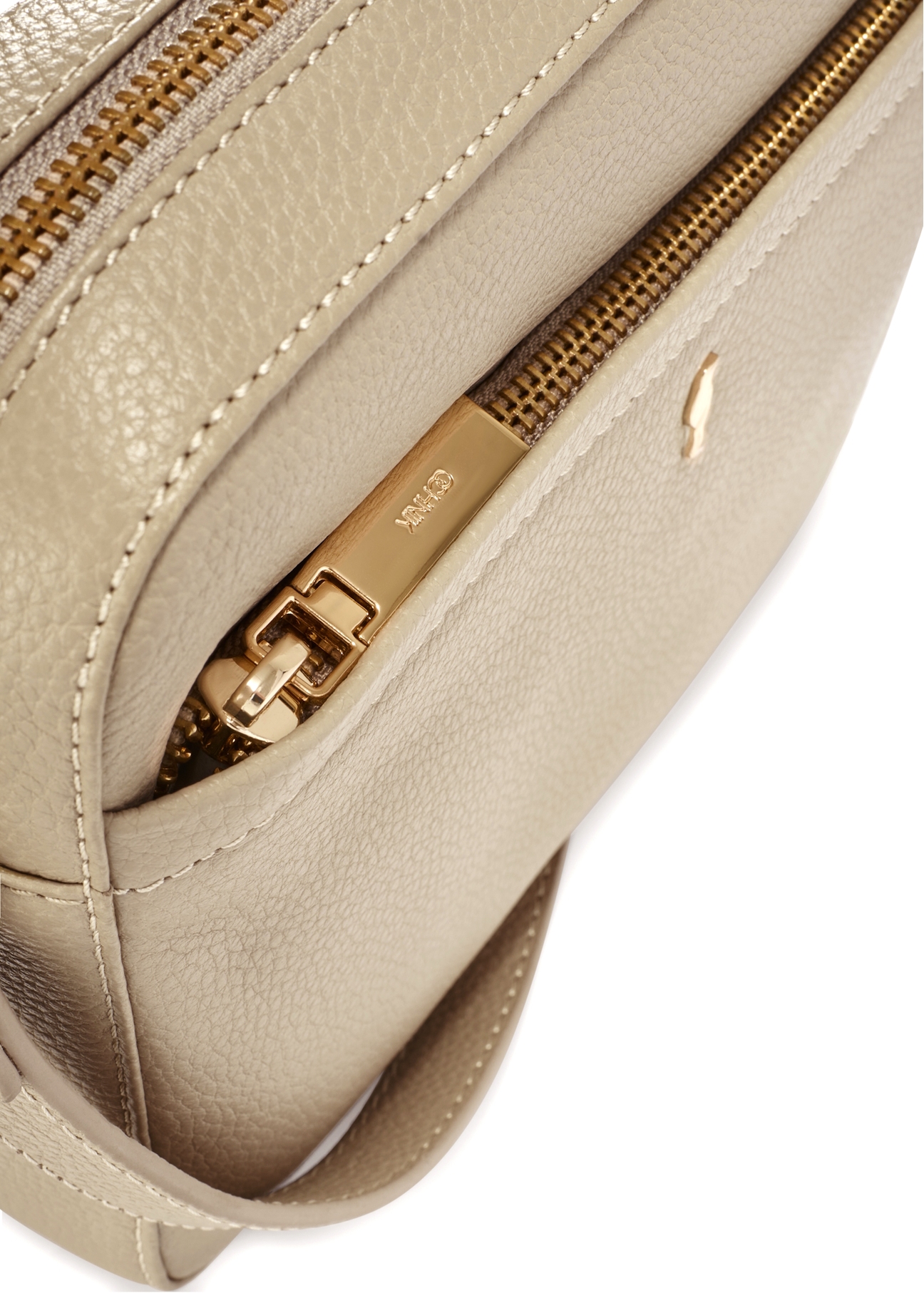 Dámska Béžová malá kožená kabelka TORES-1269-1B(W26)