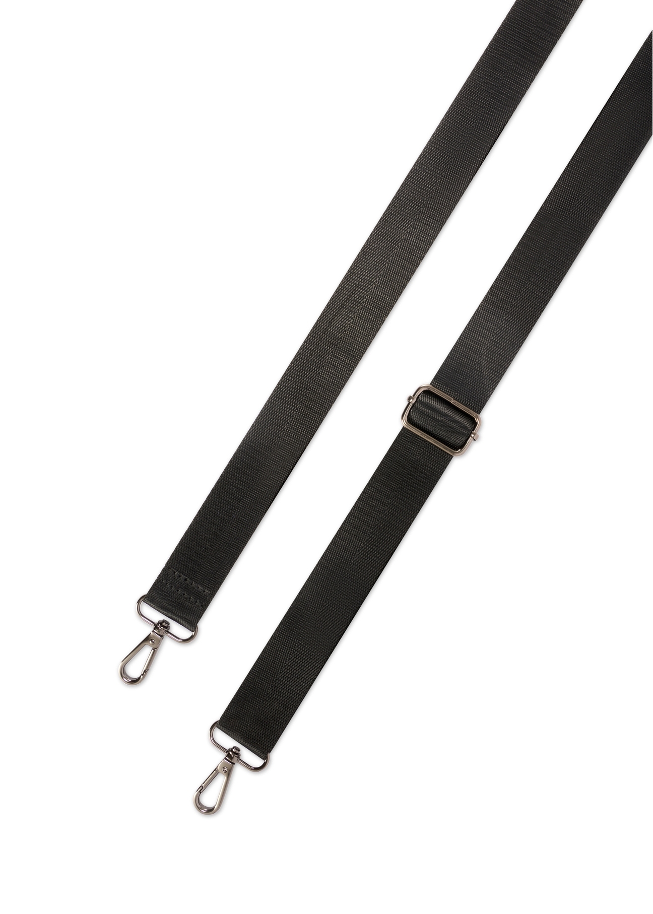 Čierna obedárová taška TOREN-0346-99(W26) - pruhovaný pohľad, na bielom pozadí.