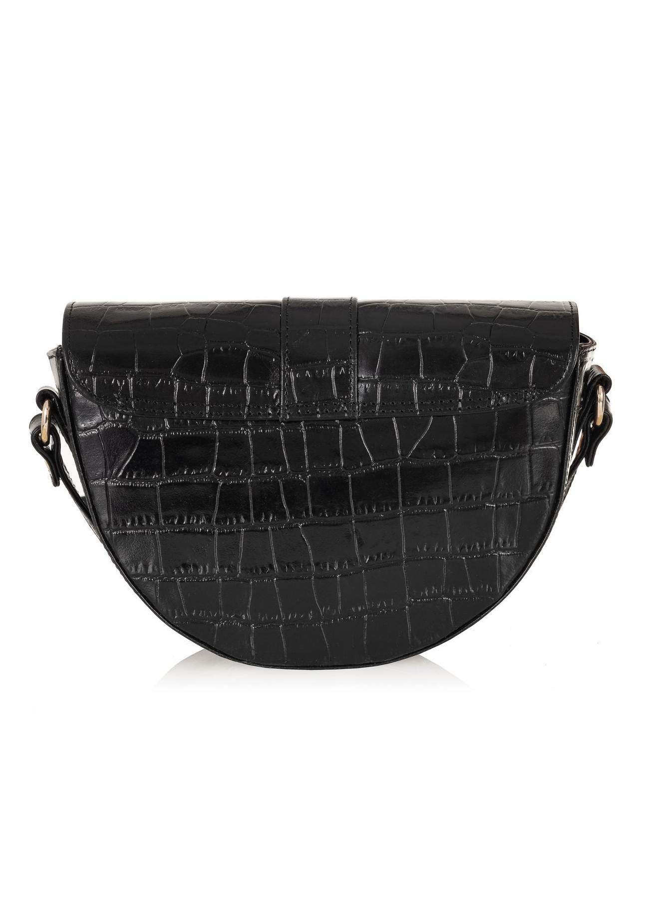 Dámska kožená taška TORES-0707F-9G(W26), zadný pohľad na bielom pozadí.