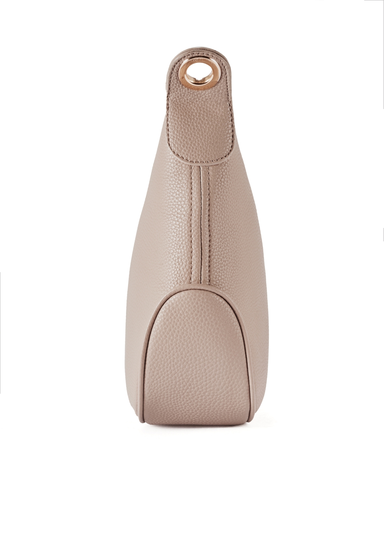 Béžová dámska kabelka v štýle hobo TOREC-0829 A-80(Z 25), pohľad na produkt zboku na bielom pozadí.