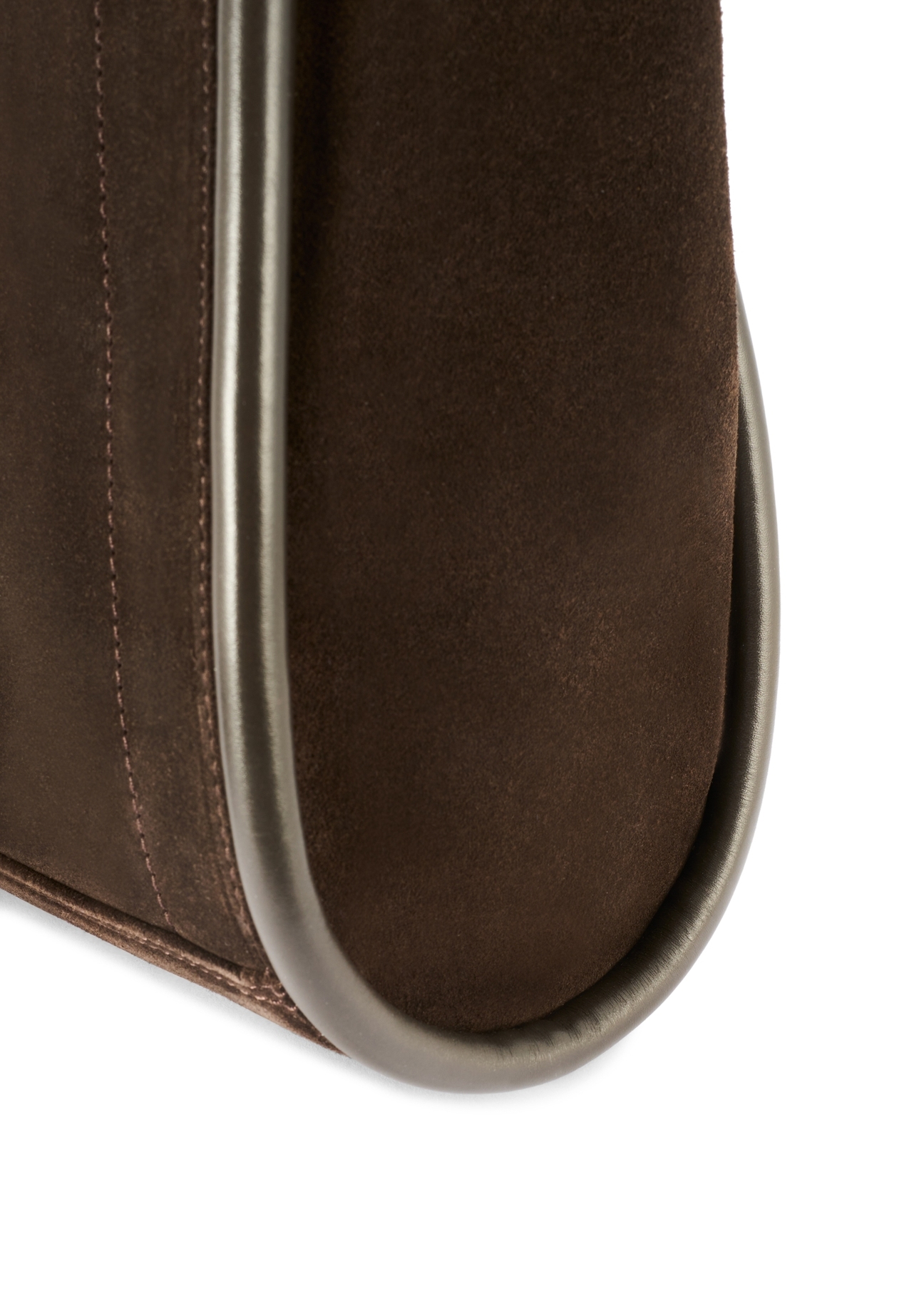 Dámska veľká semišová kabelka hnedej farby TORES-1250-1I(W26)