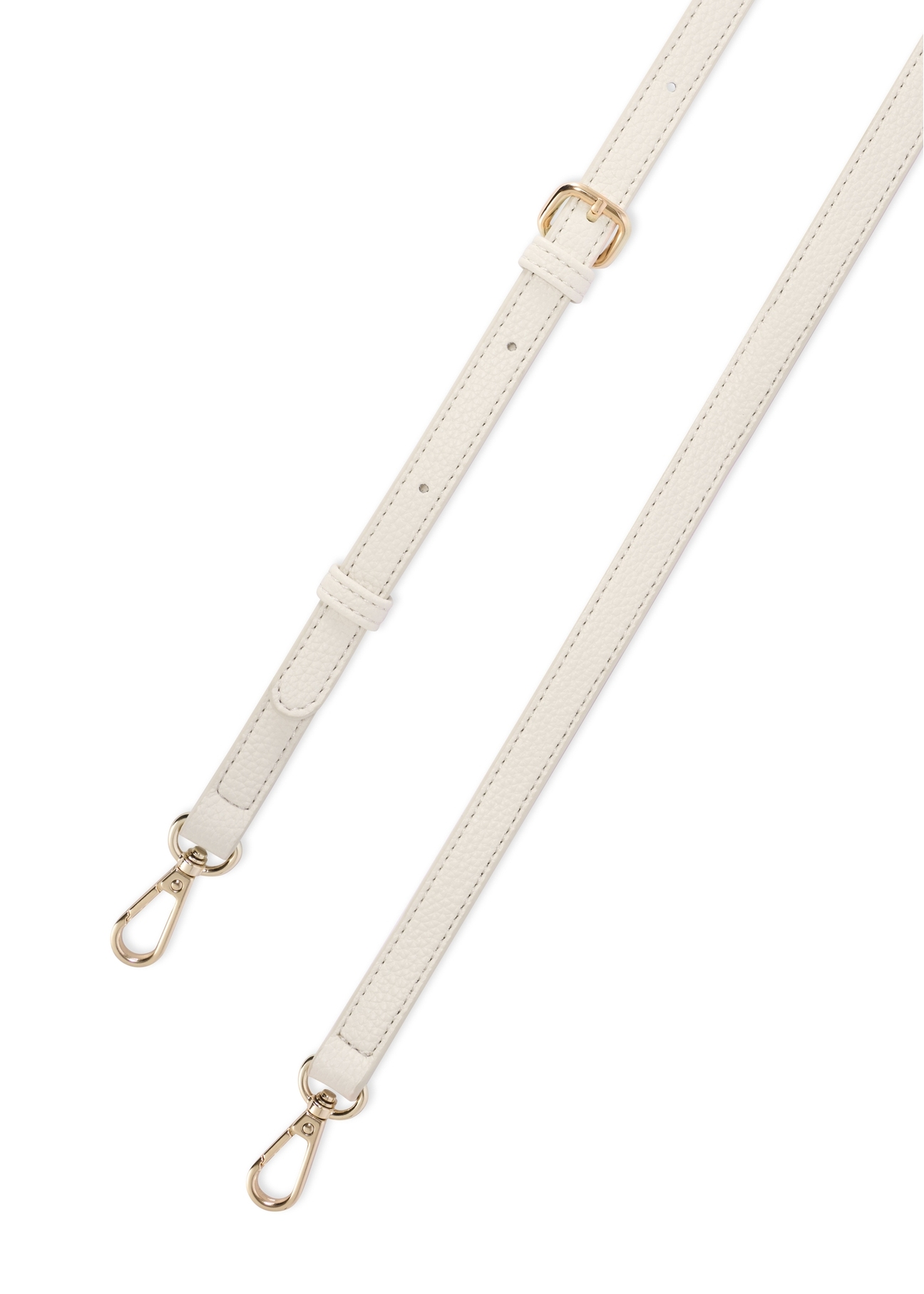 Dámska krémová kabelka s monogramom TOREC-1159-0B(W26), detailný pohľad na produkt na bielom pozadí.