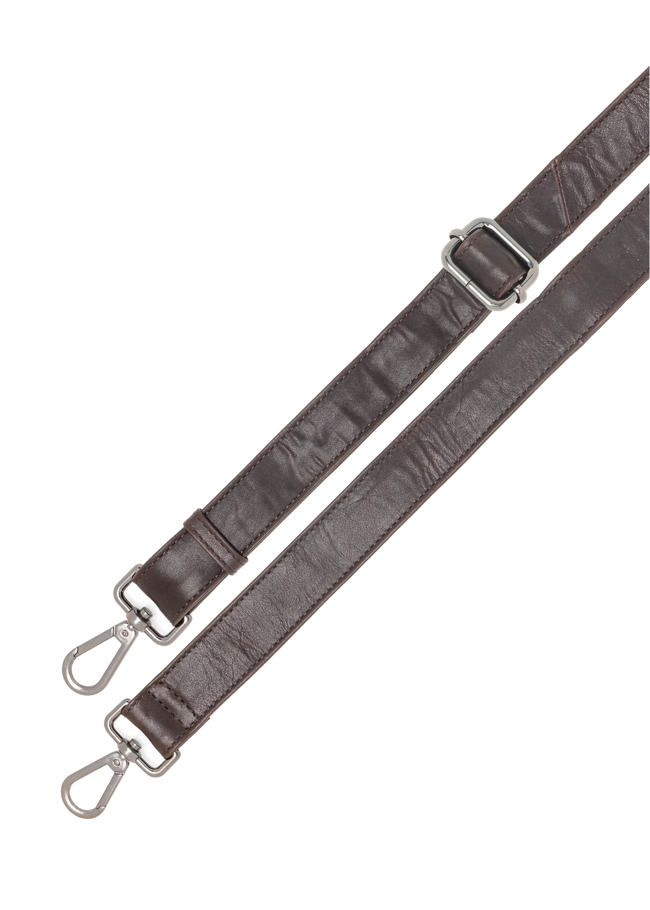 Hnedá pánska kožená ľadvinka TORMS-0462-89(Z25), detailný záber na odnímateľný popruh produktu, pohľad na bielom pozadí.