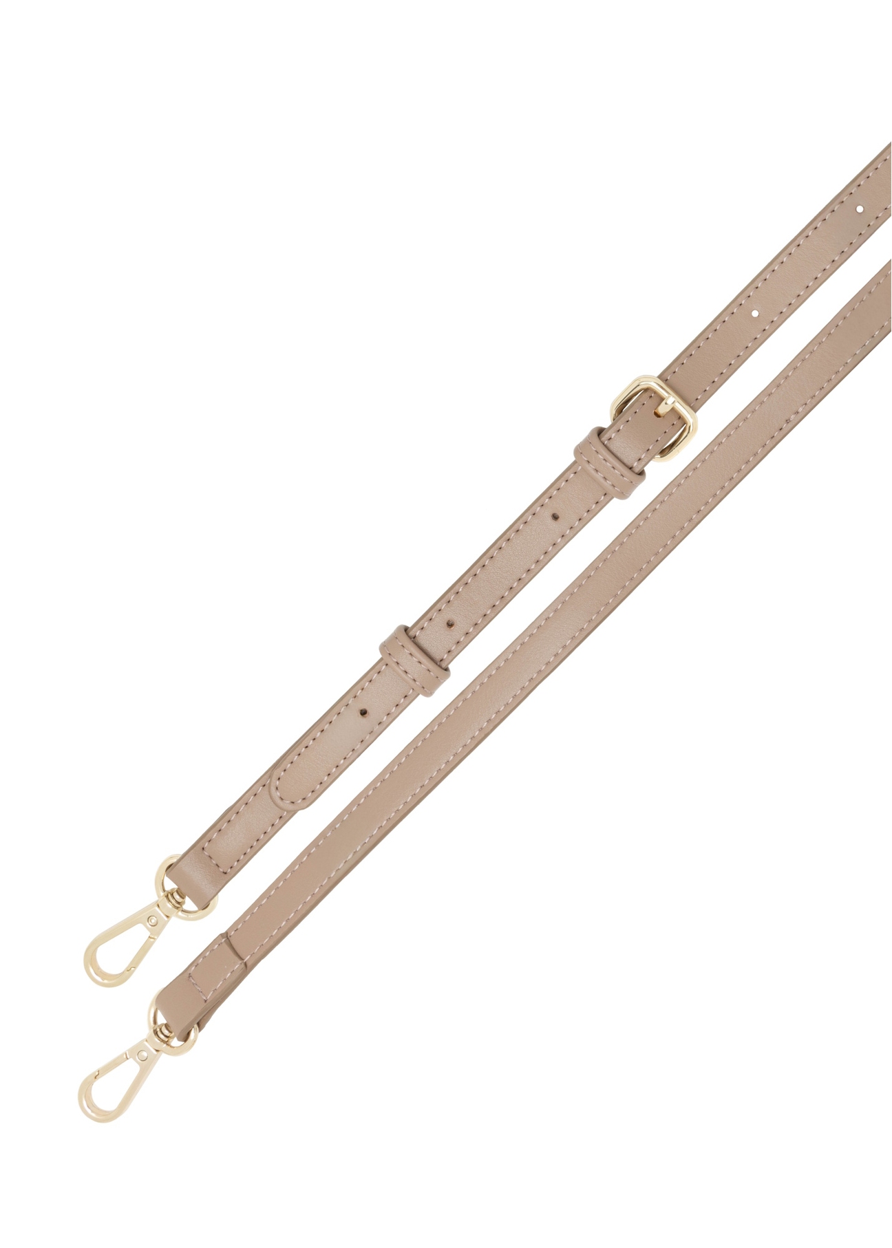 Malá béžová dámska kabelka TOREC-1163-1D(W26), pohľad na produkt s popruhom na bielom pozadí.