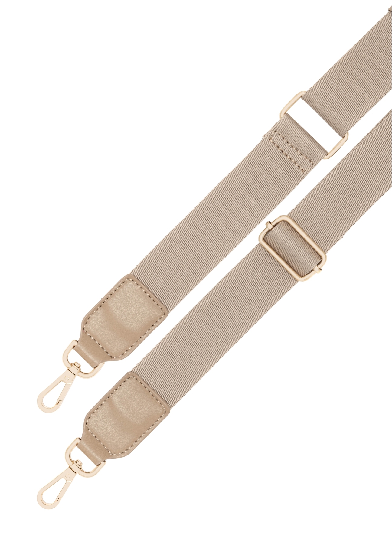 Dámska bavlnená kabelka TOREN-0332-1B(W26) svetlobéžovej farby, detailný pohľad na produkt na bielom pozadí.