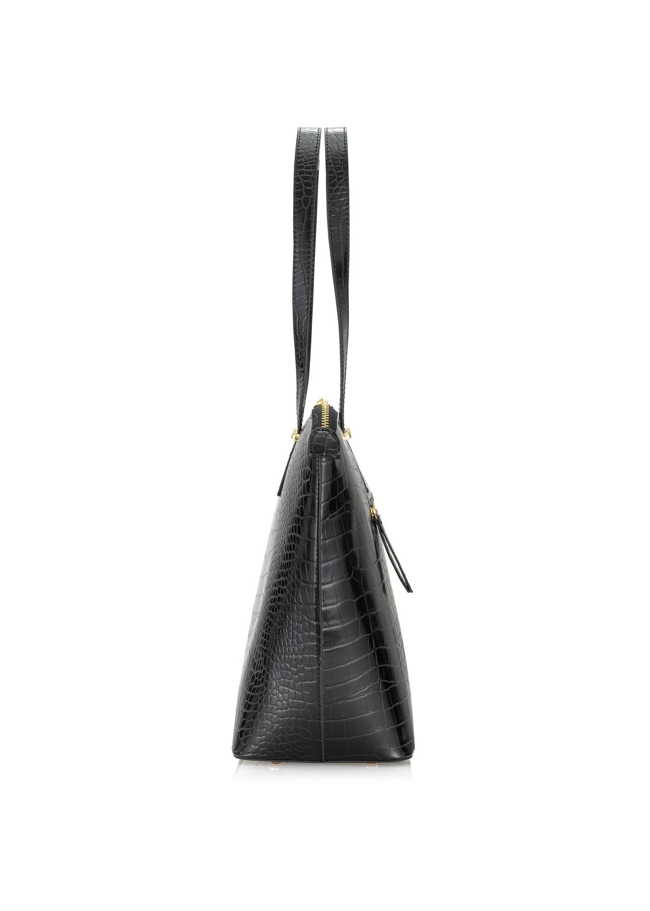 Elegantná dámska nákupná taška TOREC-0953A-97(Z25), bočný pohľad na produkt na bielom pozadí.