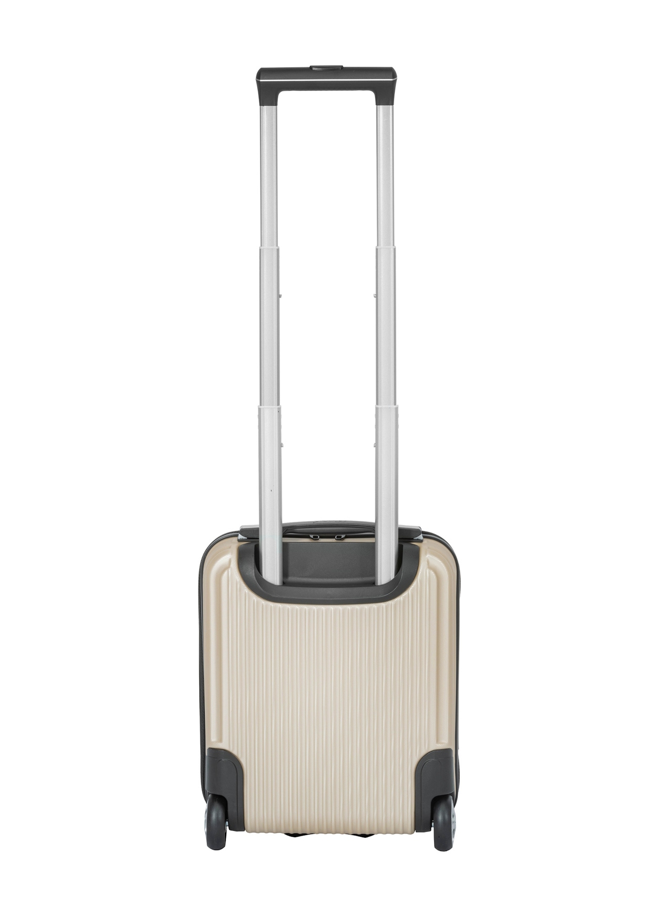 Príručný kufor na kolieskach WALAB-0053-0X-16(W26), pohľad zozadu na bielom pozadí.