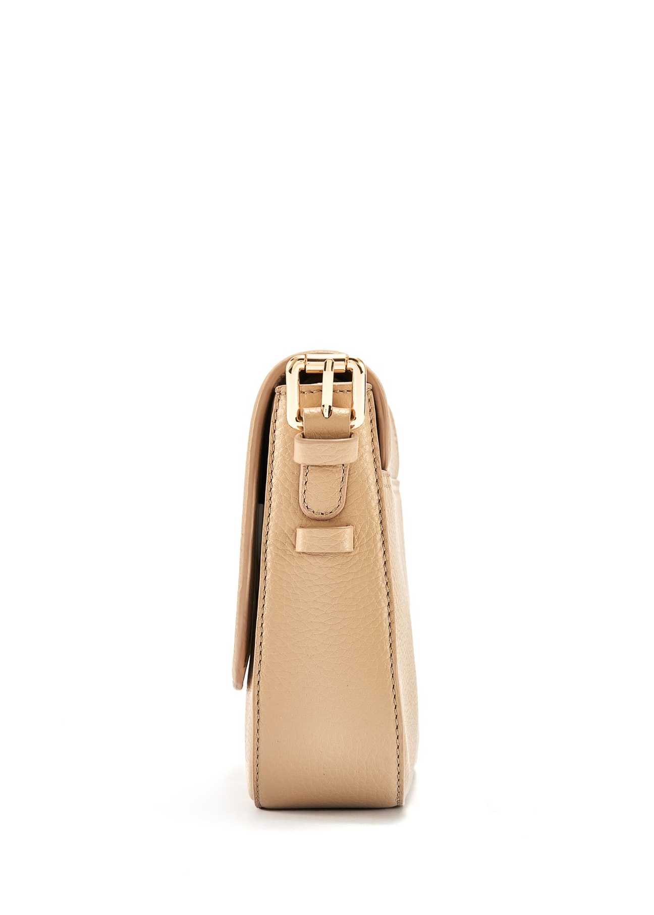 Béžová kožená dámska crossbody kabelka TORES-0985C-80(W25)-04