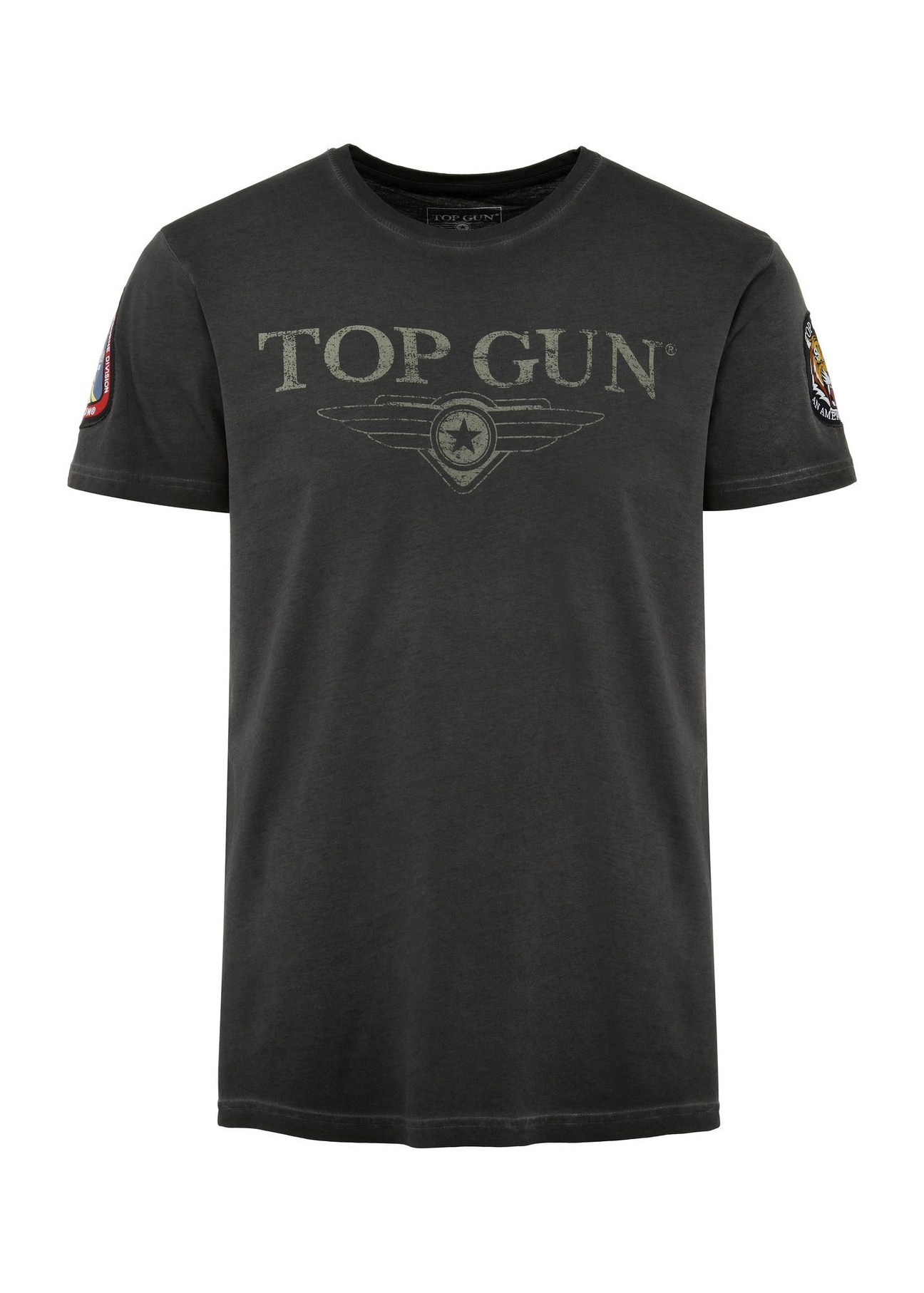 Čierne pánske bavlnené tričko TOP GUN TSHMT-0117-99(Z24)