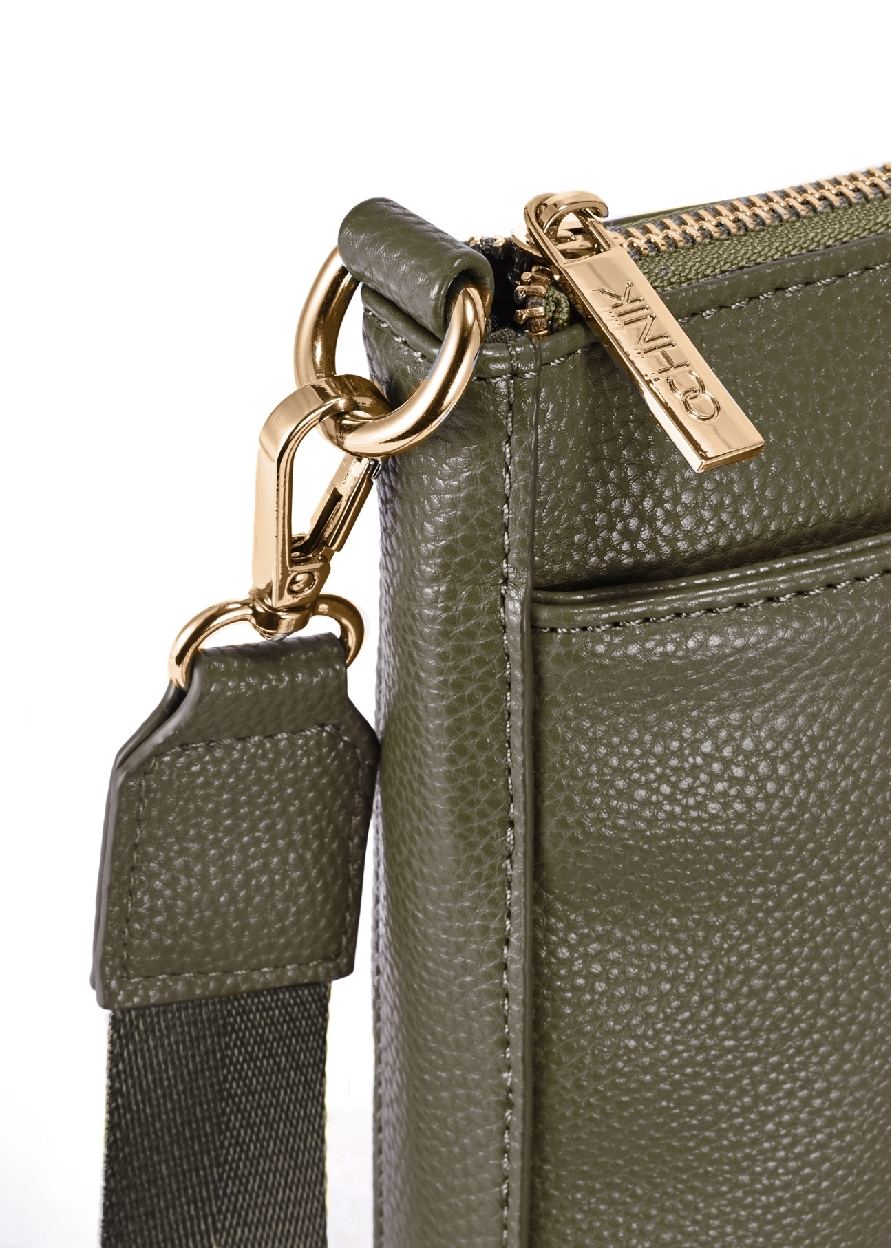 Dámska khaki kabelka cez rameno TOREC-0708B-55(Z25)