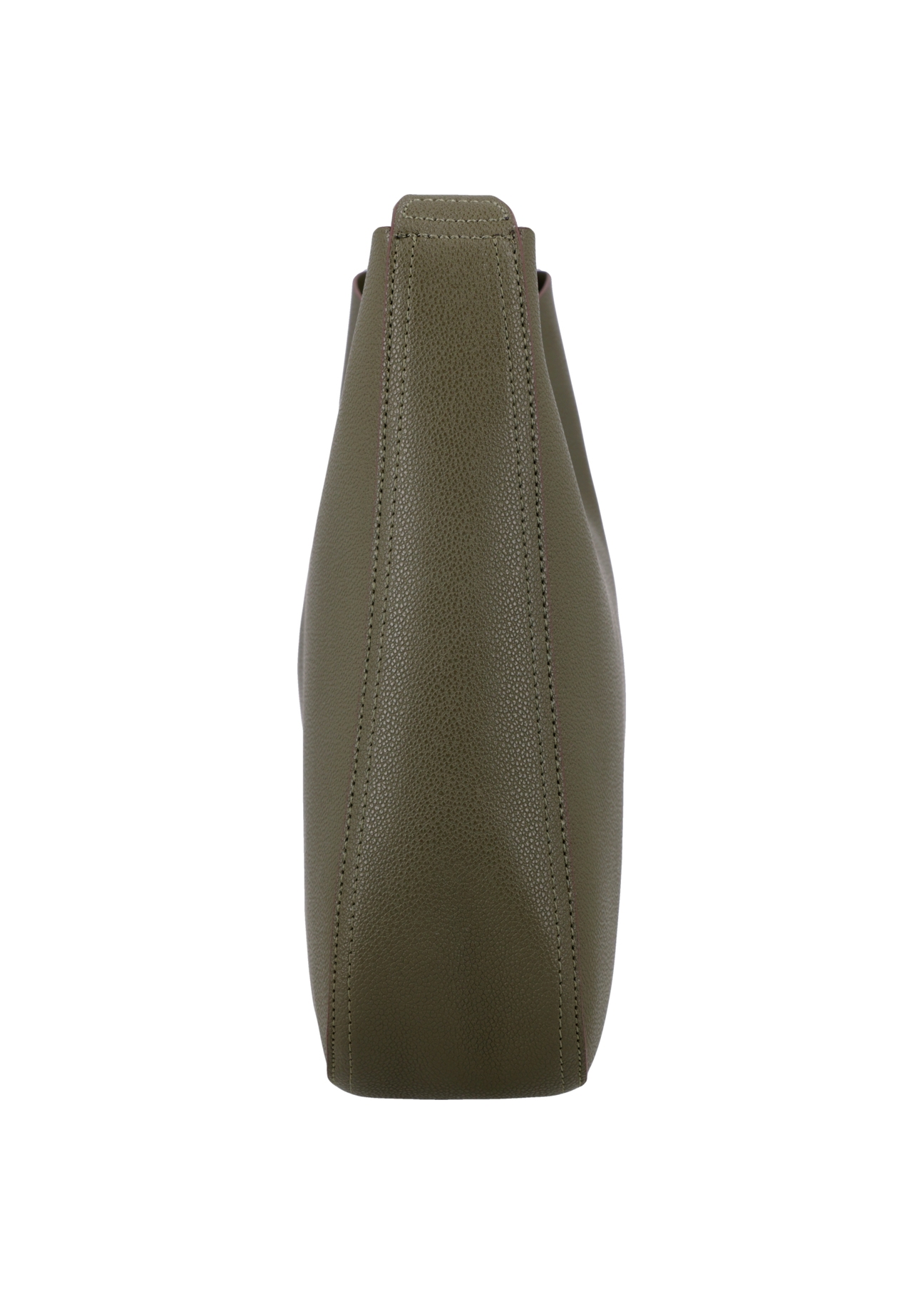 Zelená dámska hobo kabelka TOREC-1257-8B(Z26). Pohľad na produkt zboku na bielom pozadí.