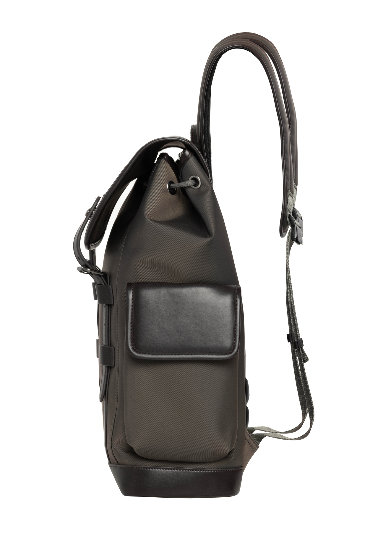 Pánsky khaki batoh TORMN-0436-8B(Z26), bočný pohľad na produkt na bielom pozadí.