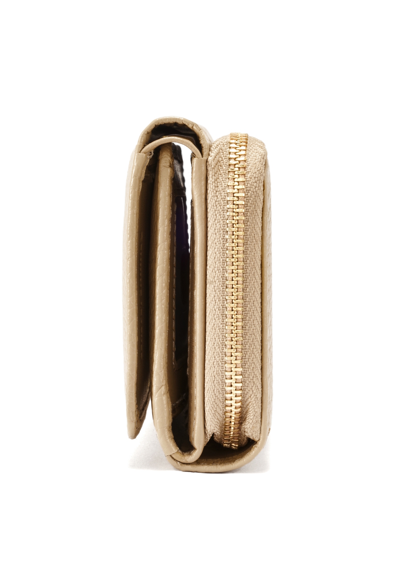 Veľká béžová kožená dámska peňaženka  PORES-0801R-1B(W26)