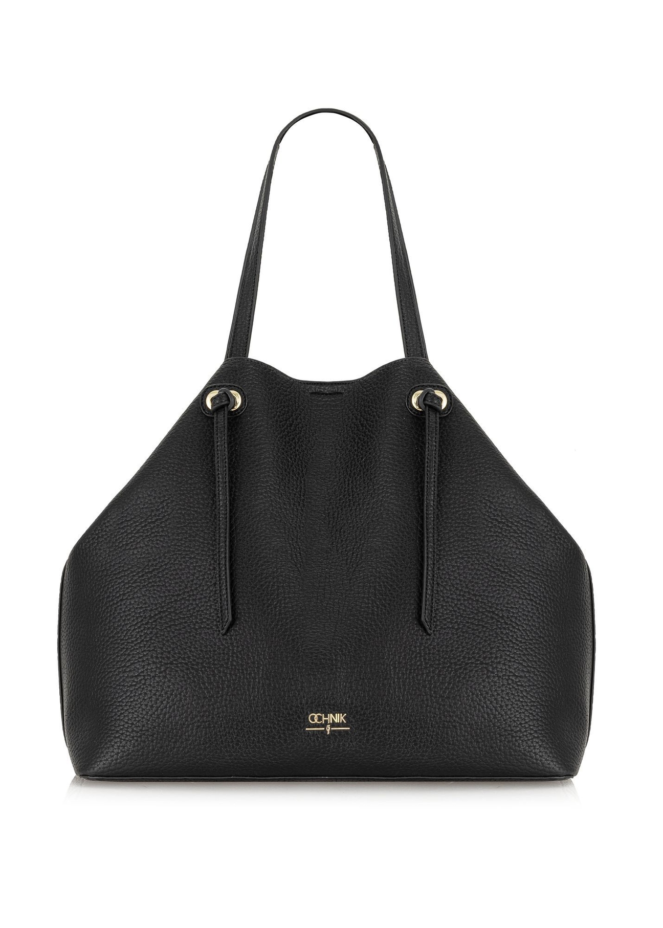 Veľká čierna shopper kabelka TOREC-0995A-99(Z25)