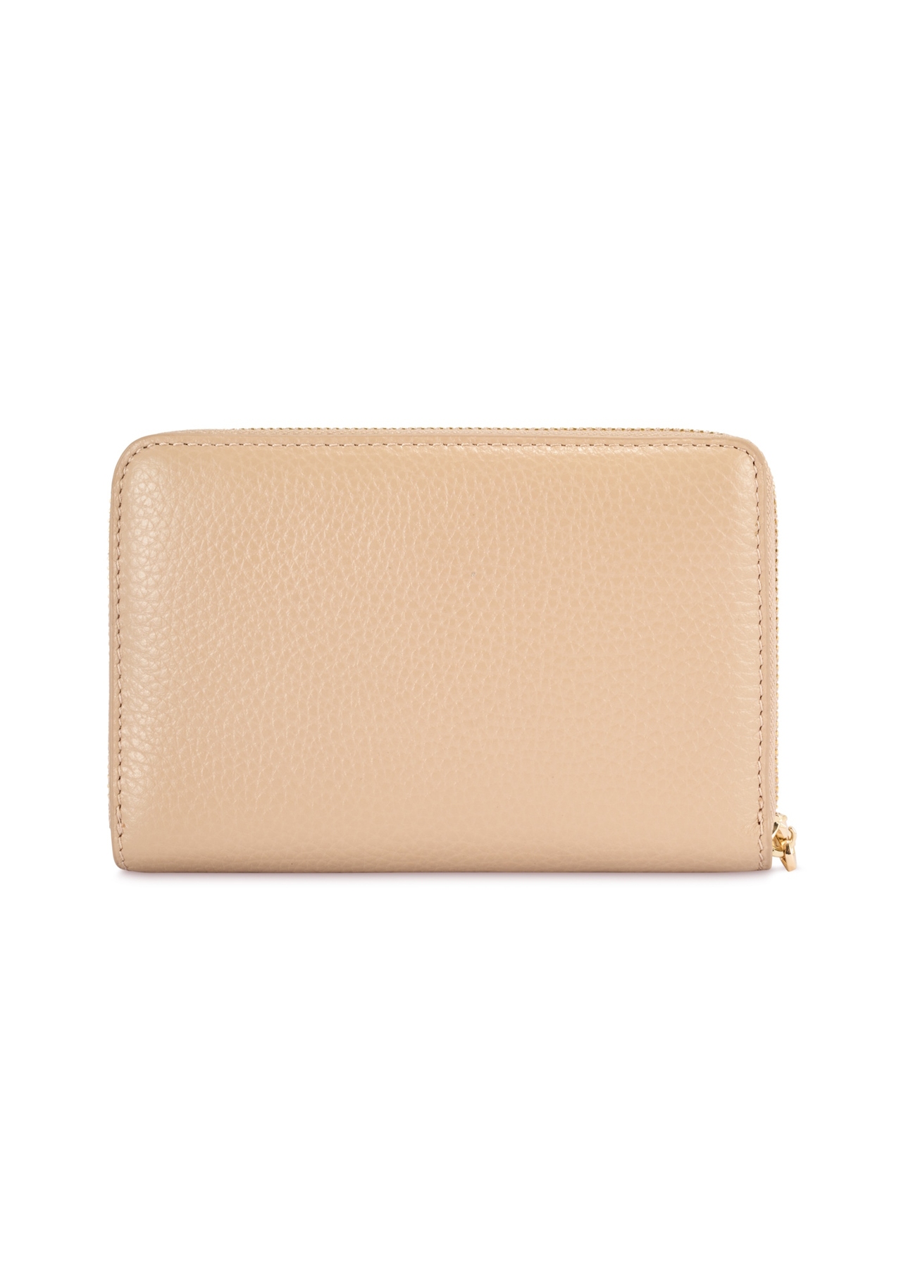 Dámska kožená peňaženka strednej veľkosti PORES-0898R-1B(W26), pohľad zozadu na bielom pozadí.