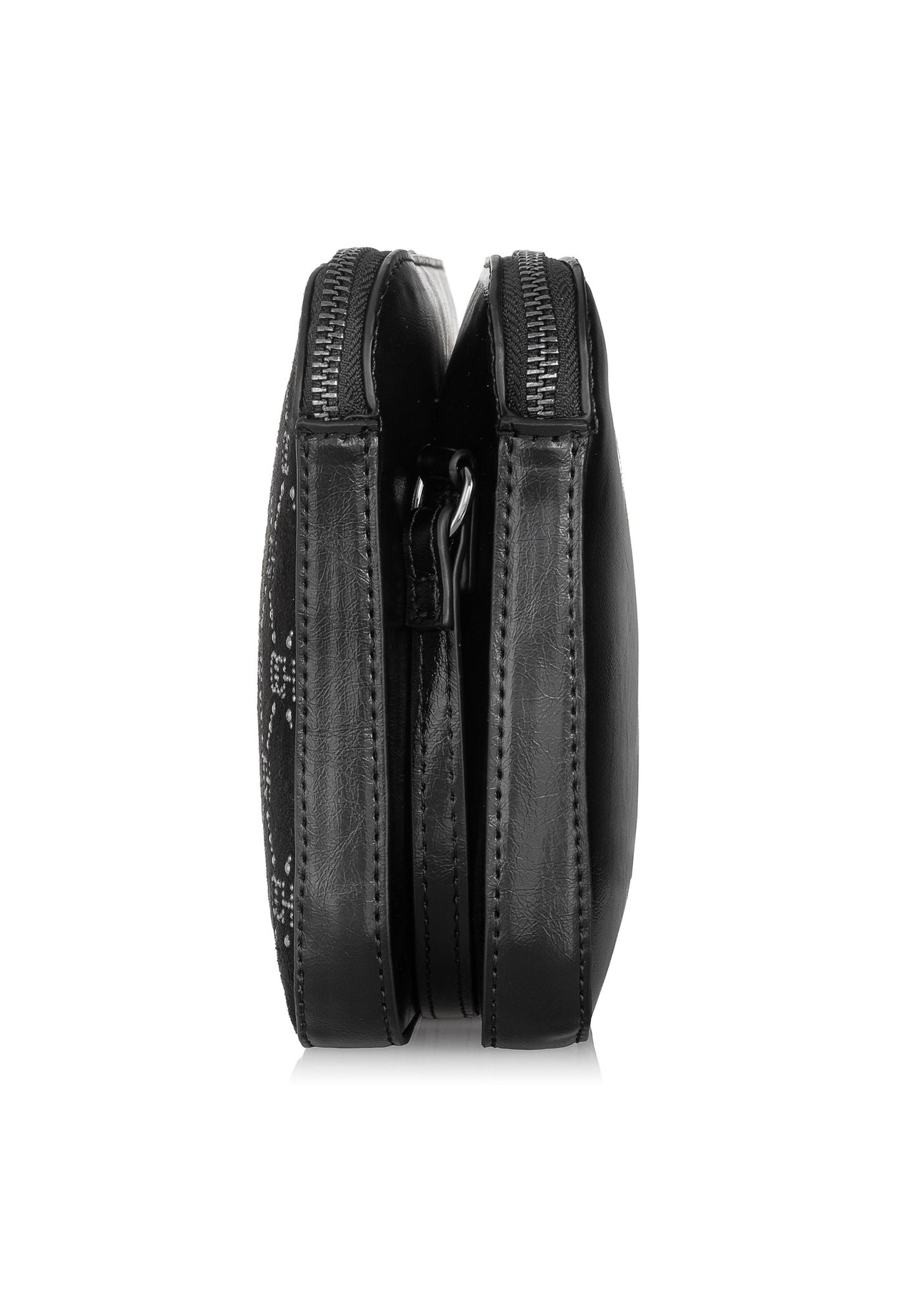 Čierna dámska kabelka s monogramom TOREC-0522B-96(Z23)-03