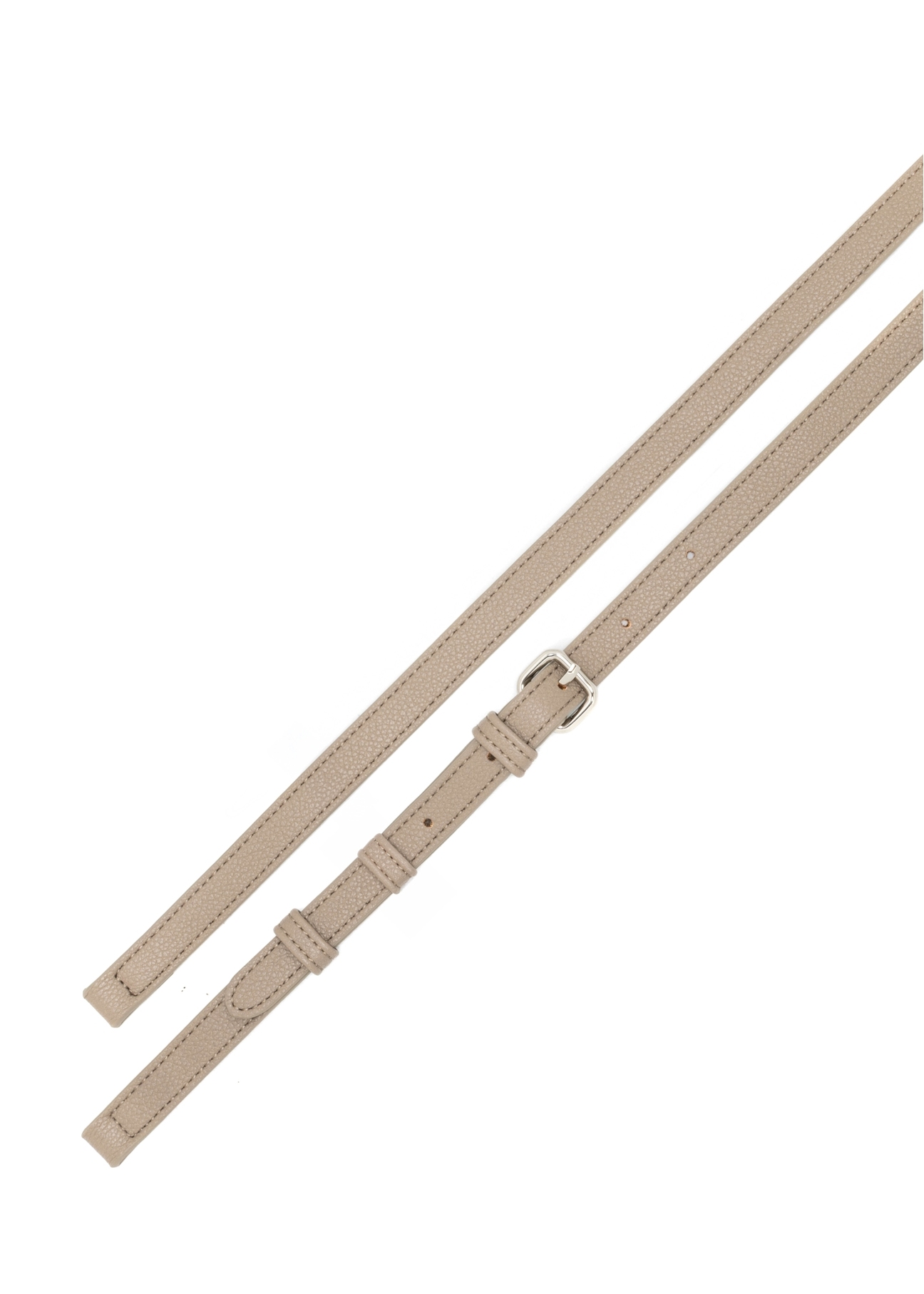 Dámska kabelka v chladnej béžovej farbe TOREC-1284-1K(Z26), pohľad na odnímateľný popruh produktu na bielom pozadí.