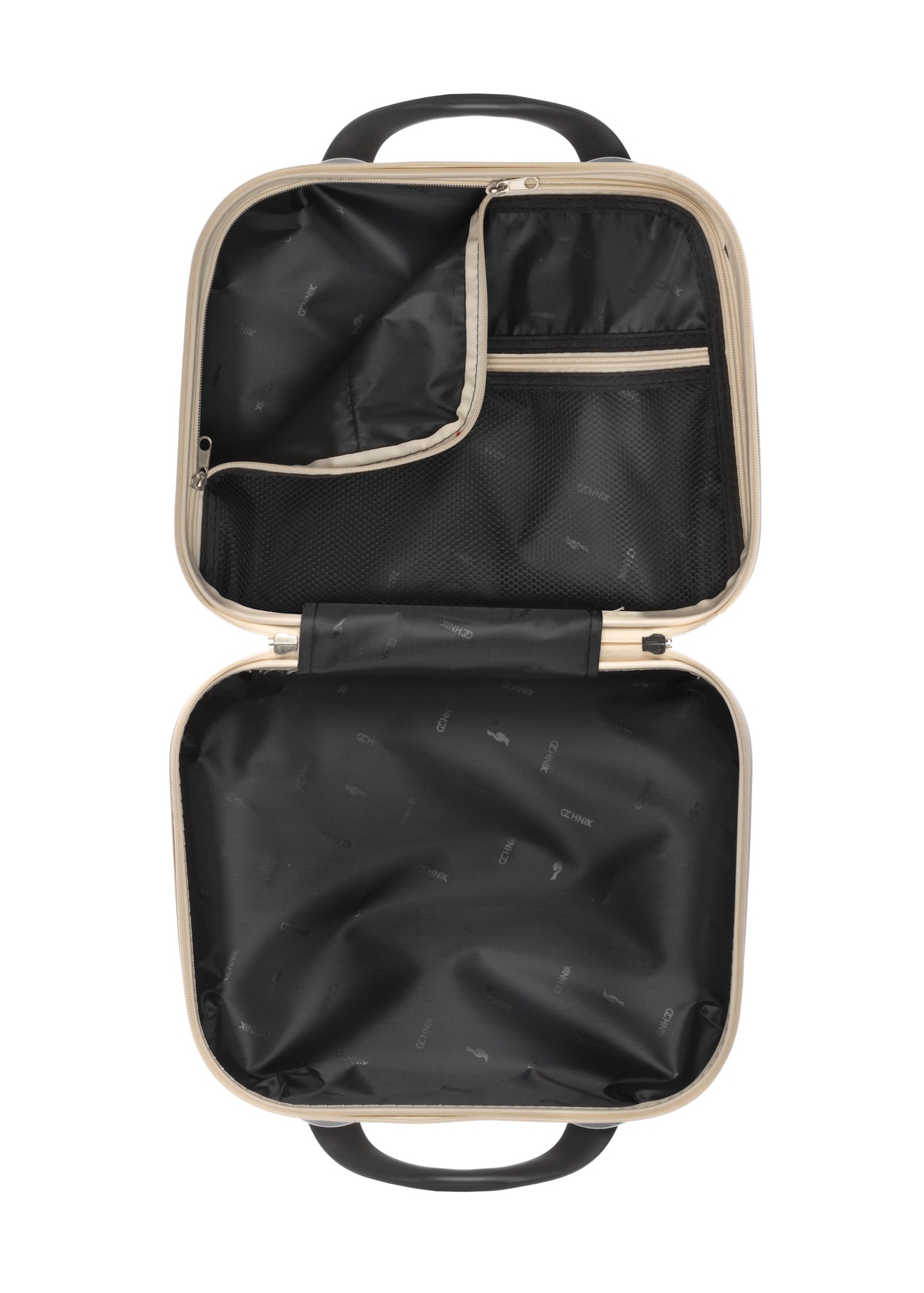 Kozmetická taška WALAB-0040-0C-14(W26), pohľad na produkt vo vnútri na bielom pozadí.