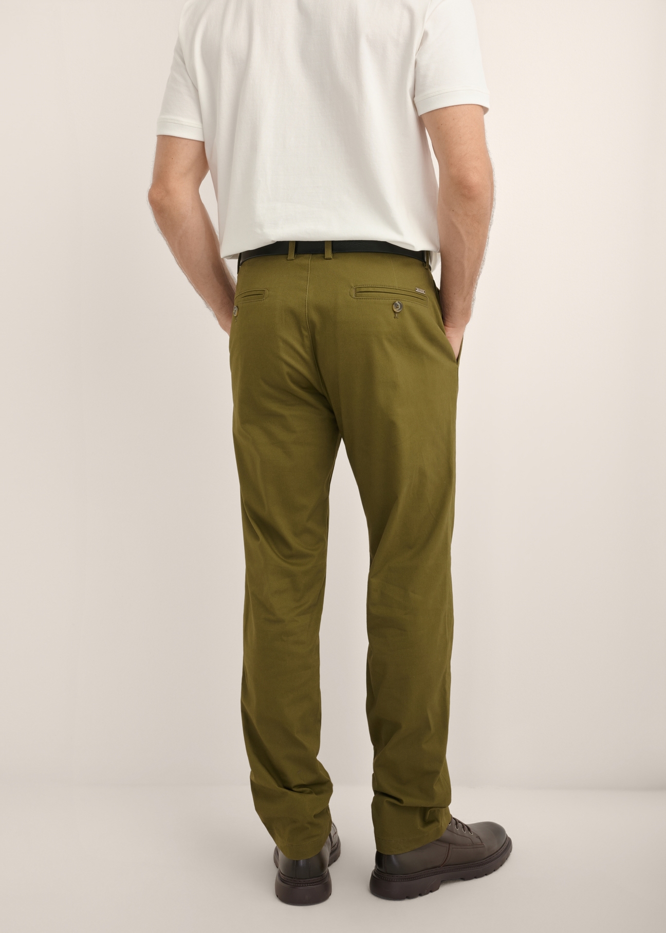 Pánske nohavice v khaki farbe SPOMT-0121-8D(Z26)