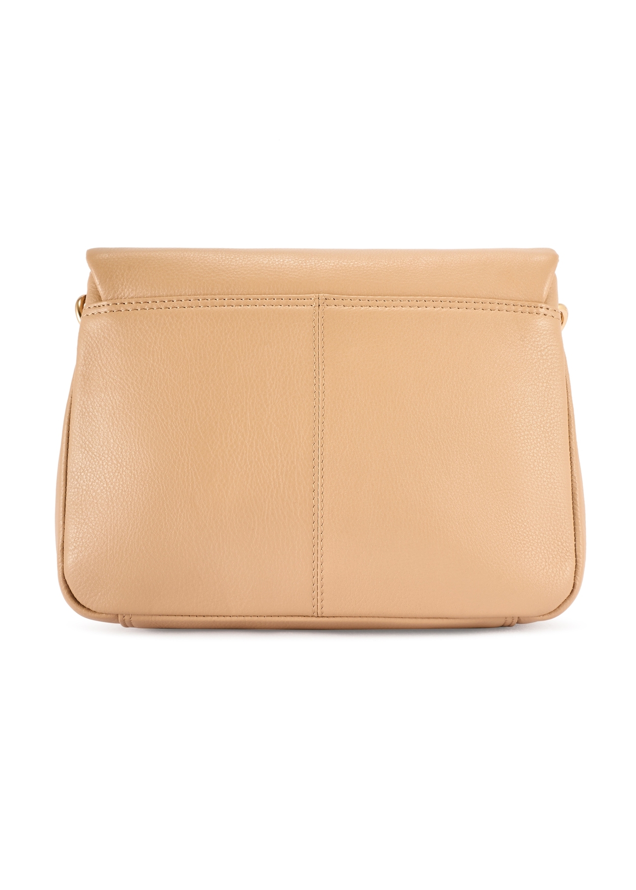 Beige Leder Damenhandtasche TORES-0911F-1B(W26)
