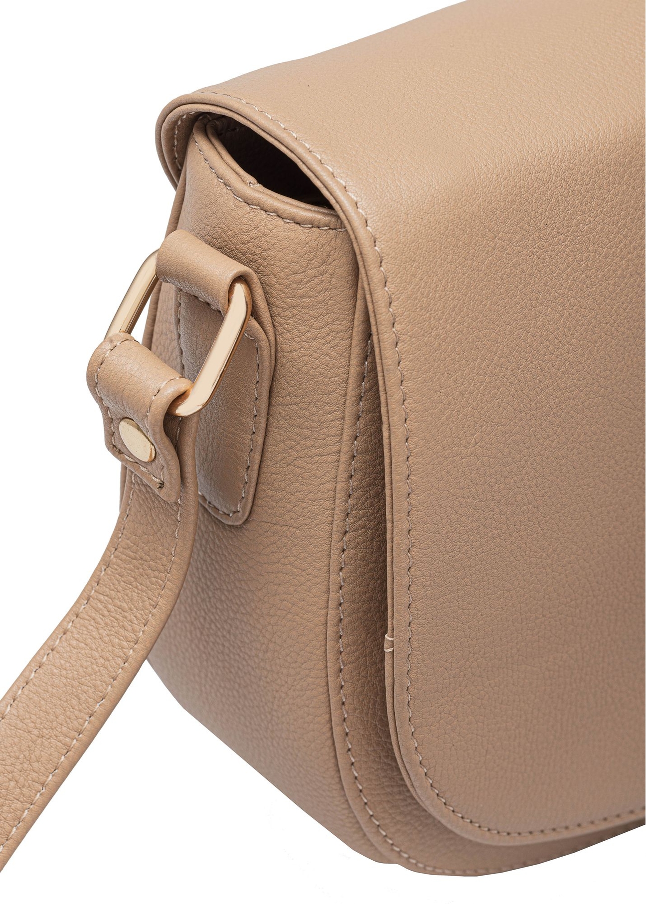 Béžová kožená kabelka crossbody TORES-0972F-1B(W26)
