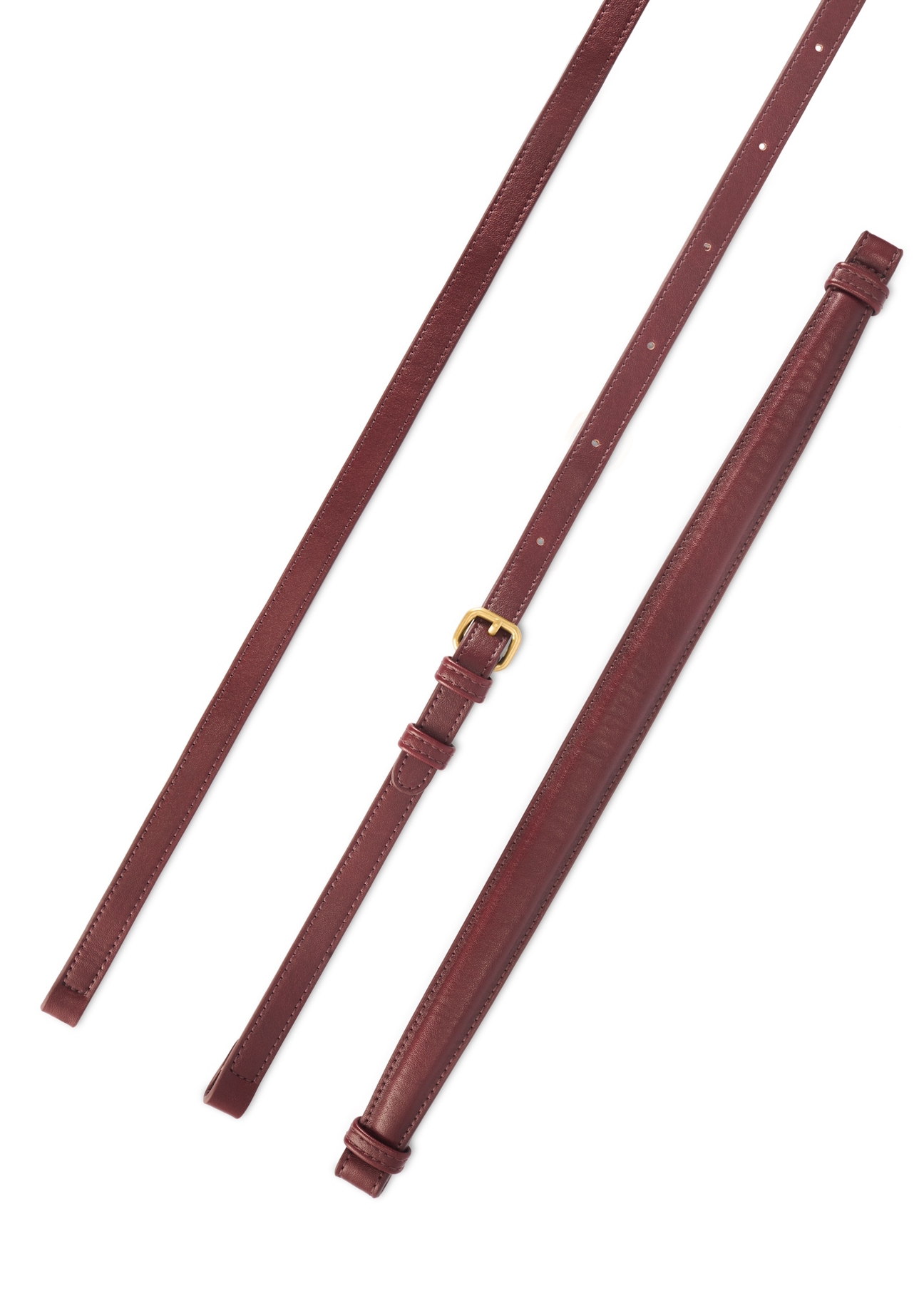 Dámska kabelka v bordovej farbe TOREC-1082-49(Z25), pohľad na produkt s popruhmi na bielom pozadí.
