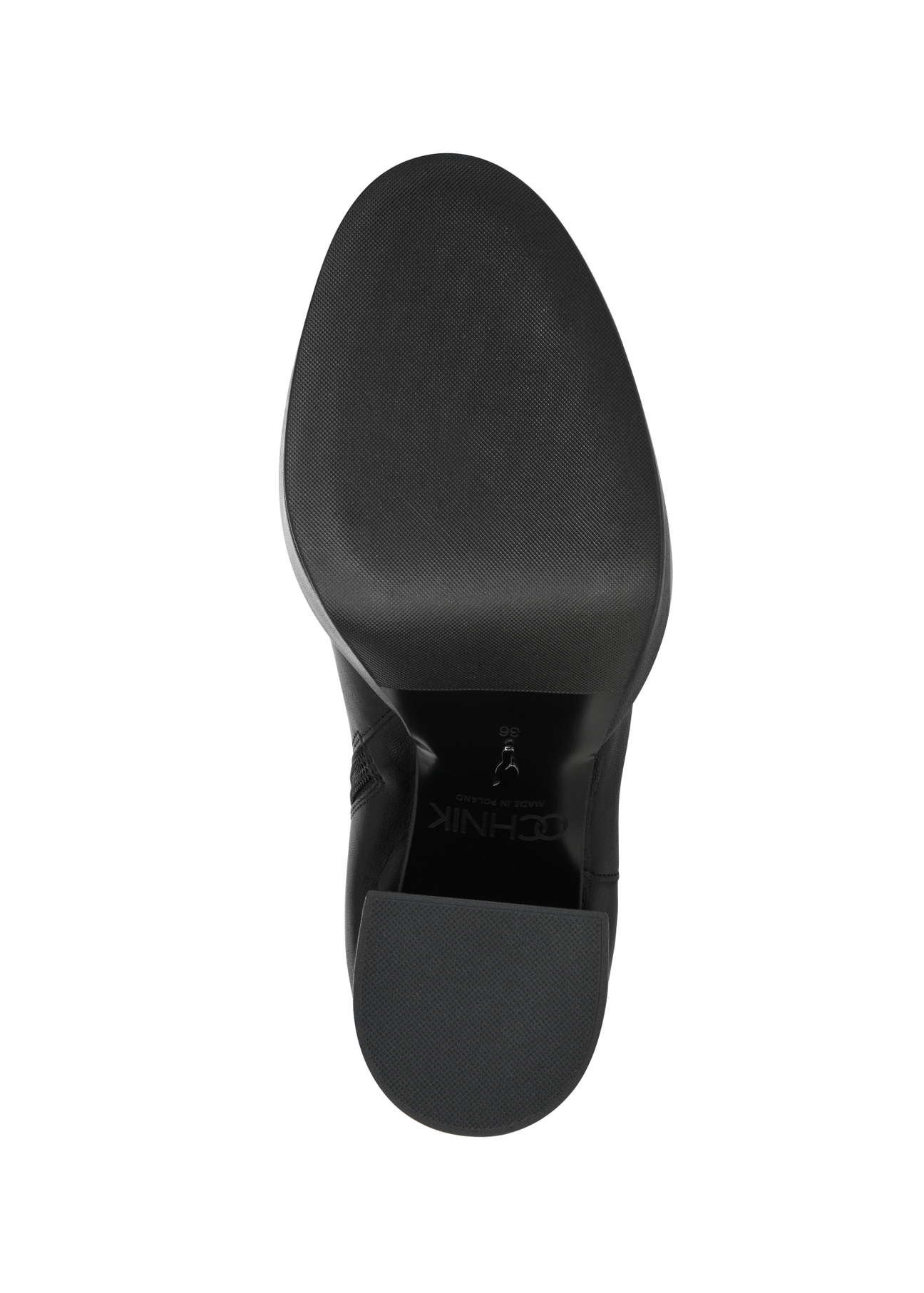 Dámske kožené čižmy na podpätku BUTYD-1043-99(Z23)-04