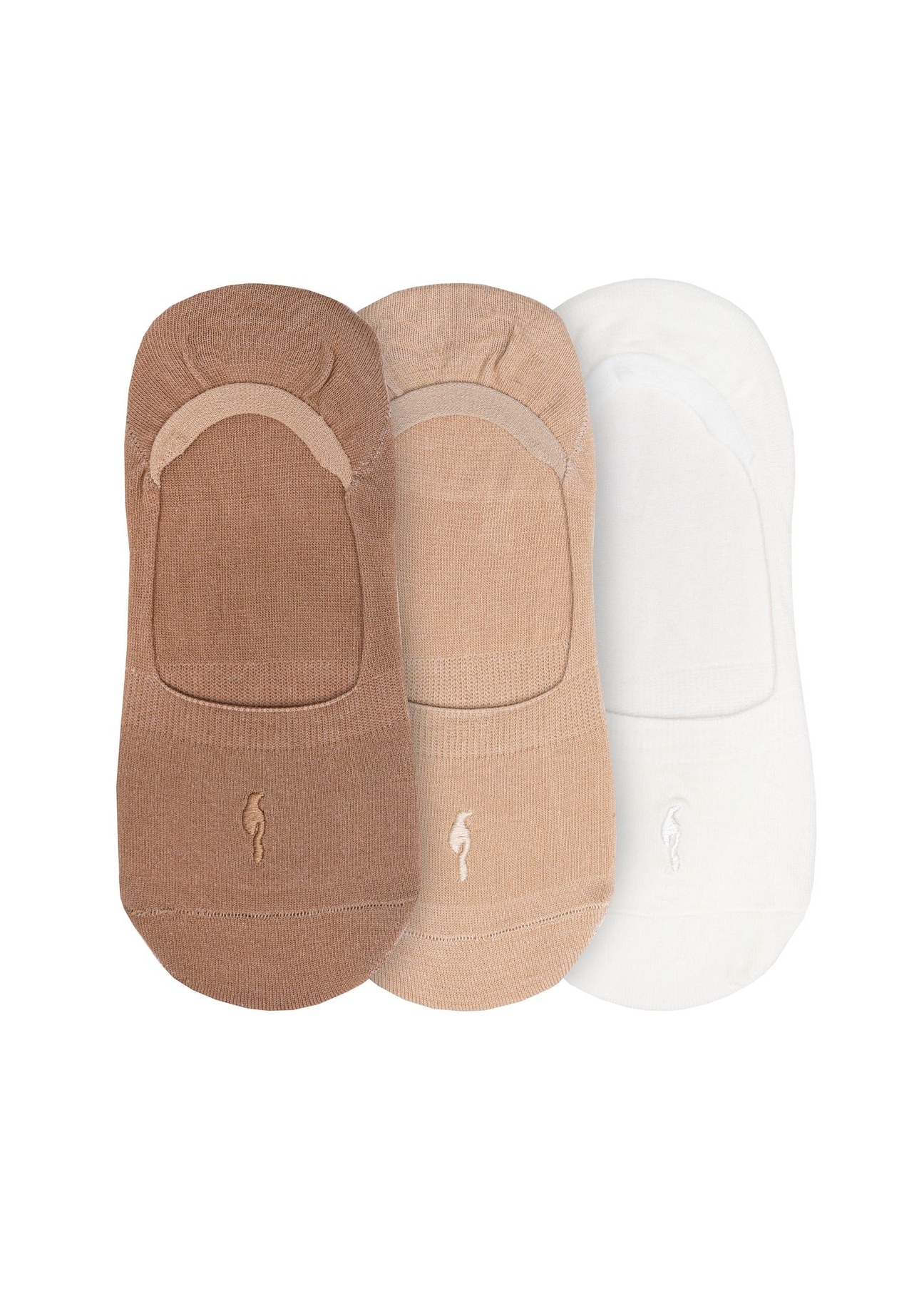 Dámske členkové ponožky ZESDT-0029-1C(W26) - pohľad spredu na bielom pozadí.