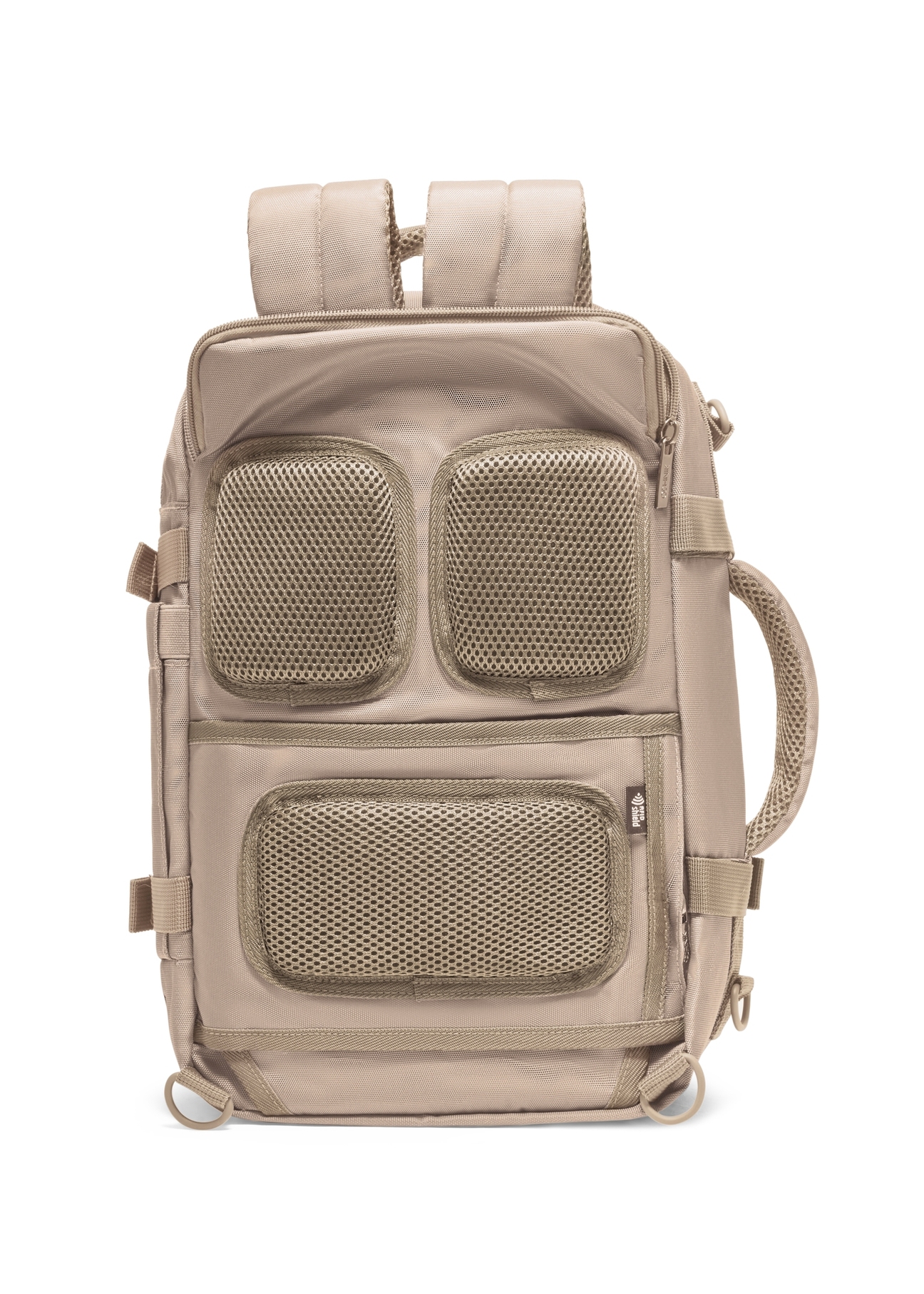 Tmavo béžový batoh do lietadla PLCMN-0017-1C(Z26)