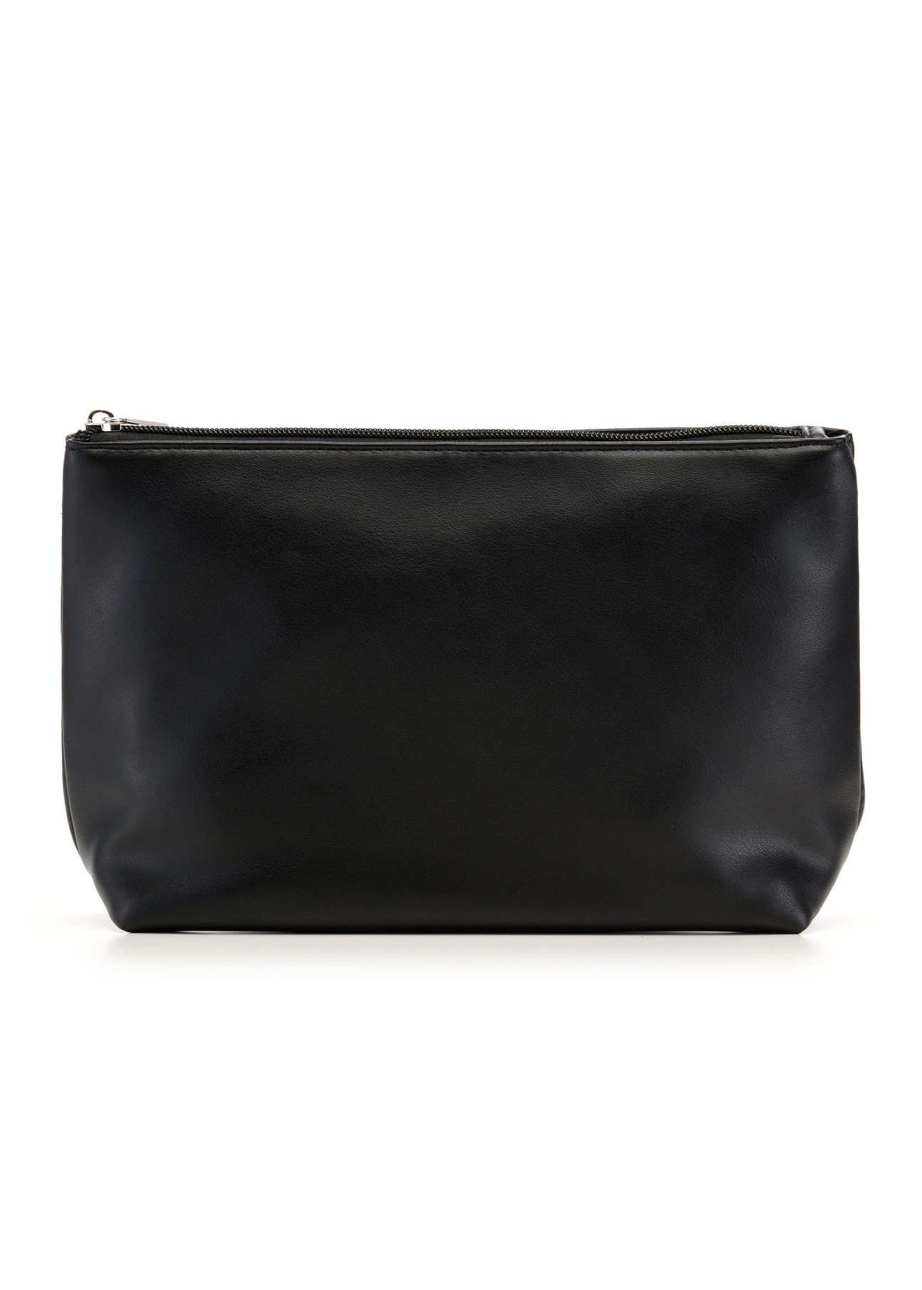 Čierna tkaná nákupná taška TOREC-1148-99(W26) - pohľad spredu na produkt, na bielom pozadí.