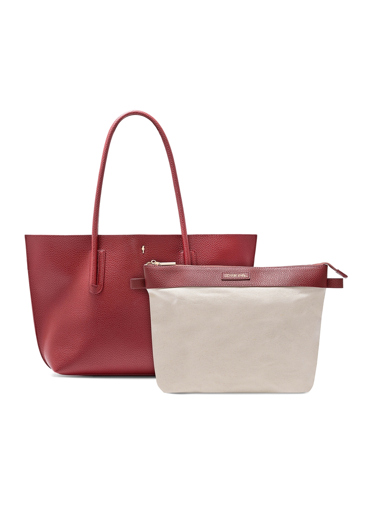 Červená dámska shopper kabelka TOREC-0938B-41(Z25)
