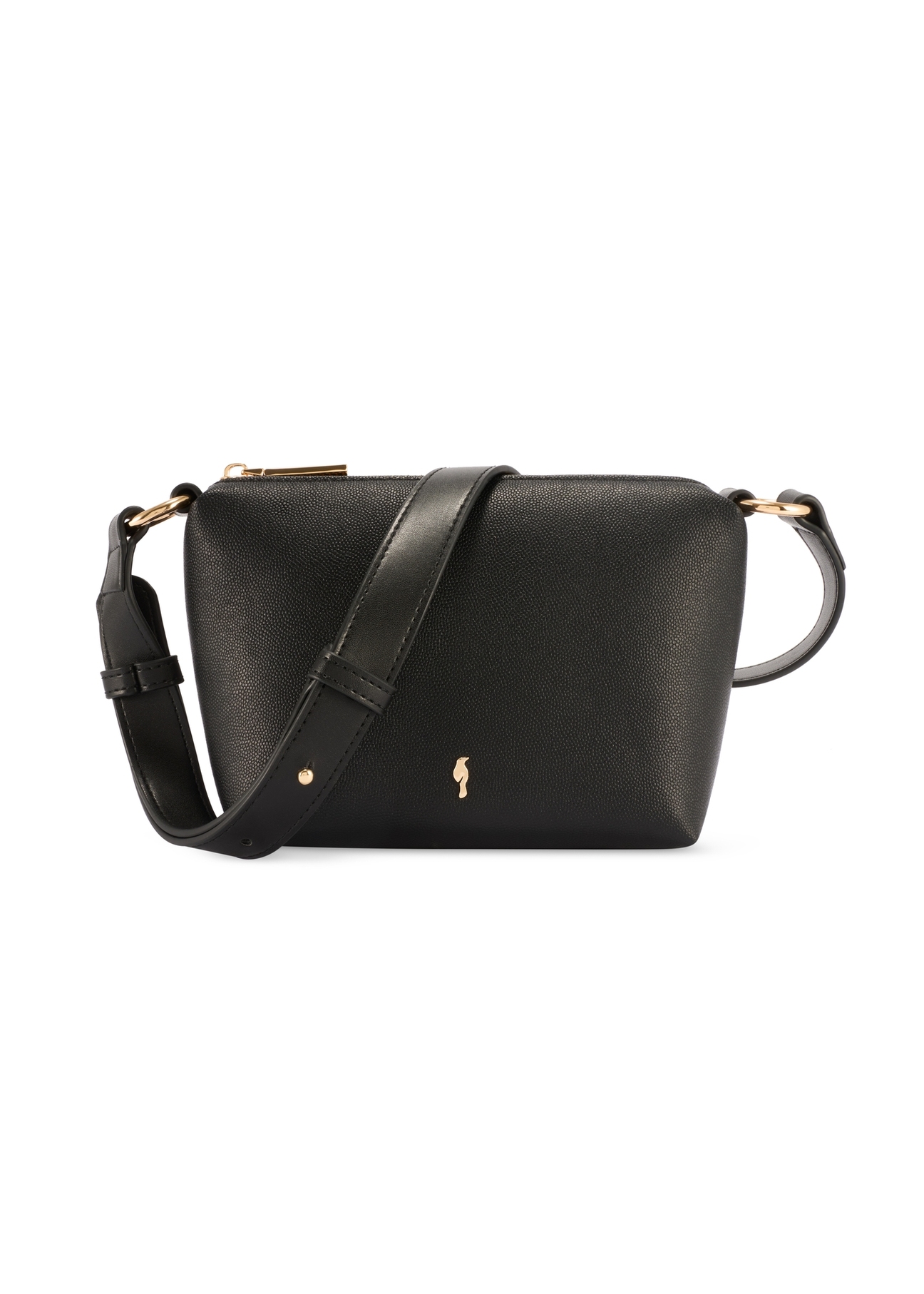 Malá čierna dámska kabelka bez výplne TOREC-0882-99(W26)