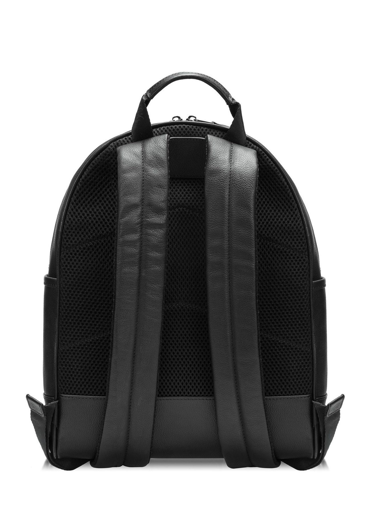 Čierny kožený pánsky batoh PLCMS-0017R-99(W25)-04