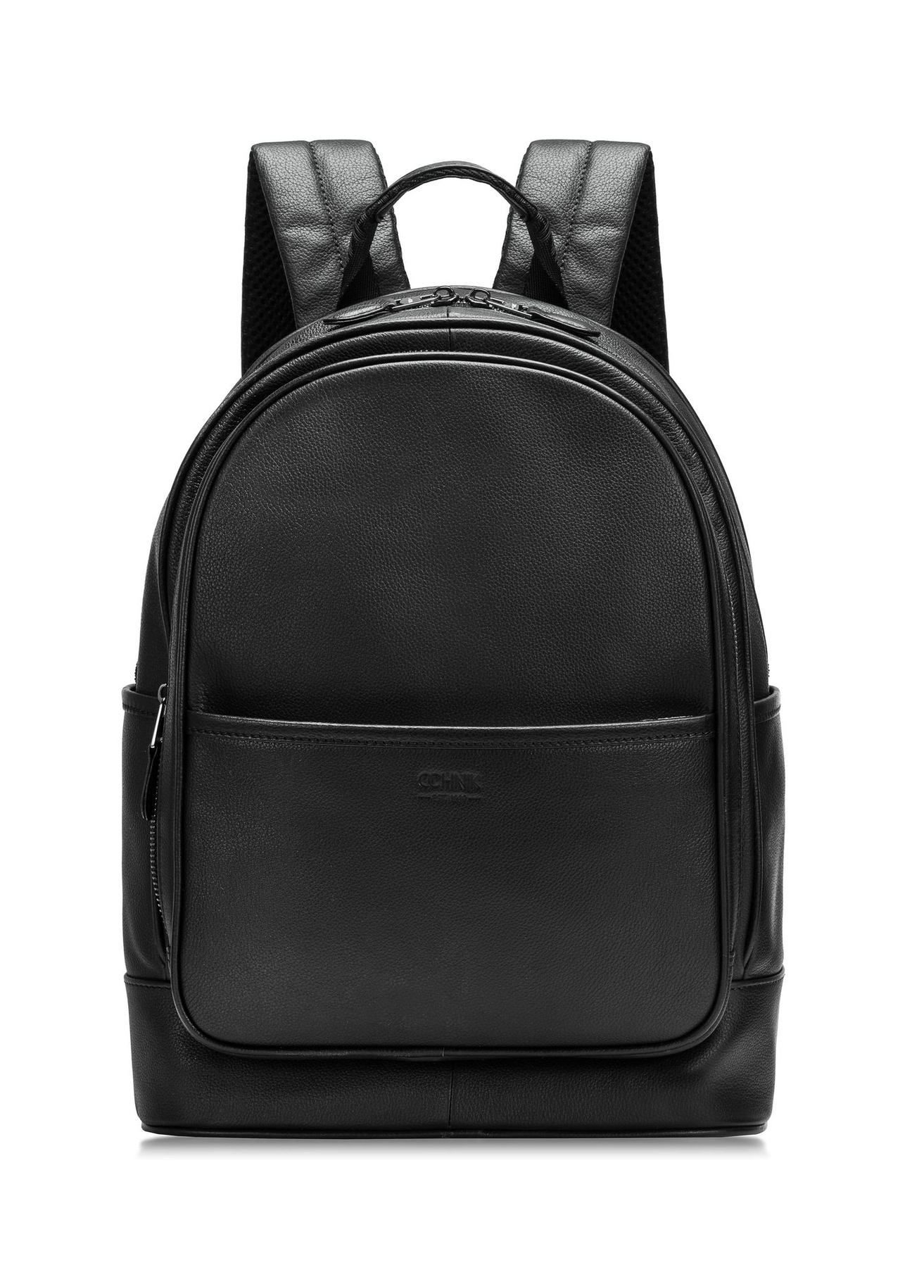 Čierny kožený pánsky batoh PLCMS-0017R-99(W25)-01