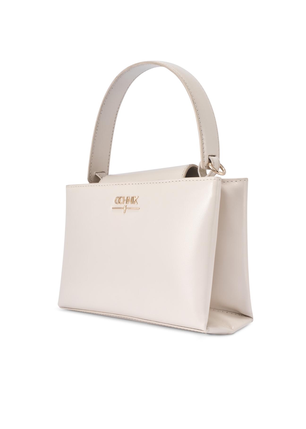 Kožená taška do kufra krémovej farby TORES-1270-0B(W26), diagonálny pohľad na produkt na bielom pozadí.