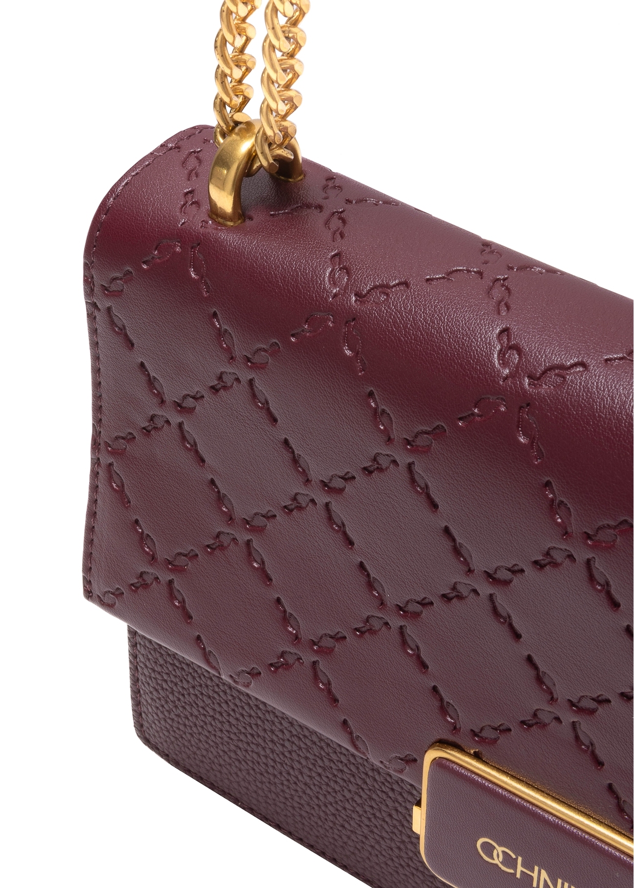 Bordová dámska crossbody kabelka TOREC-0984A-49(Z25)