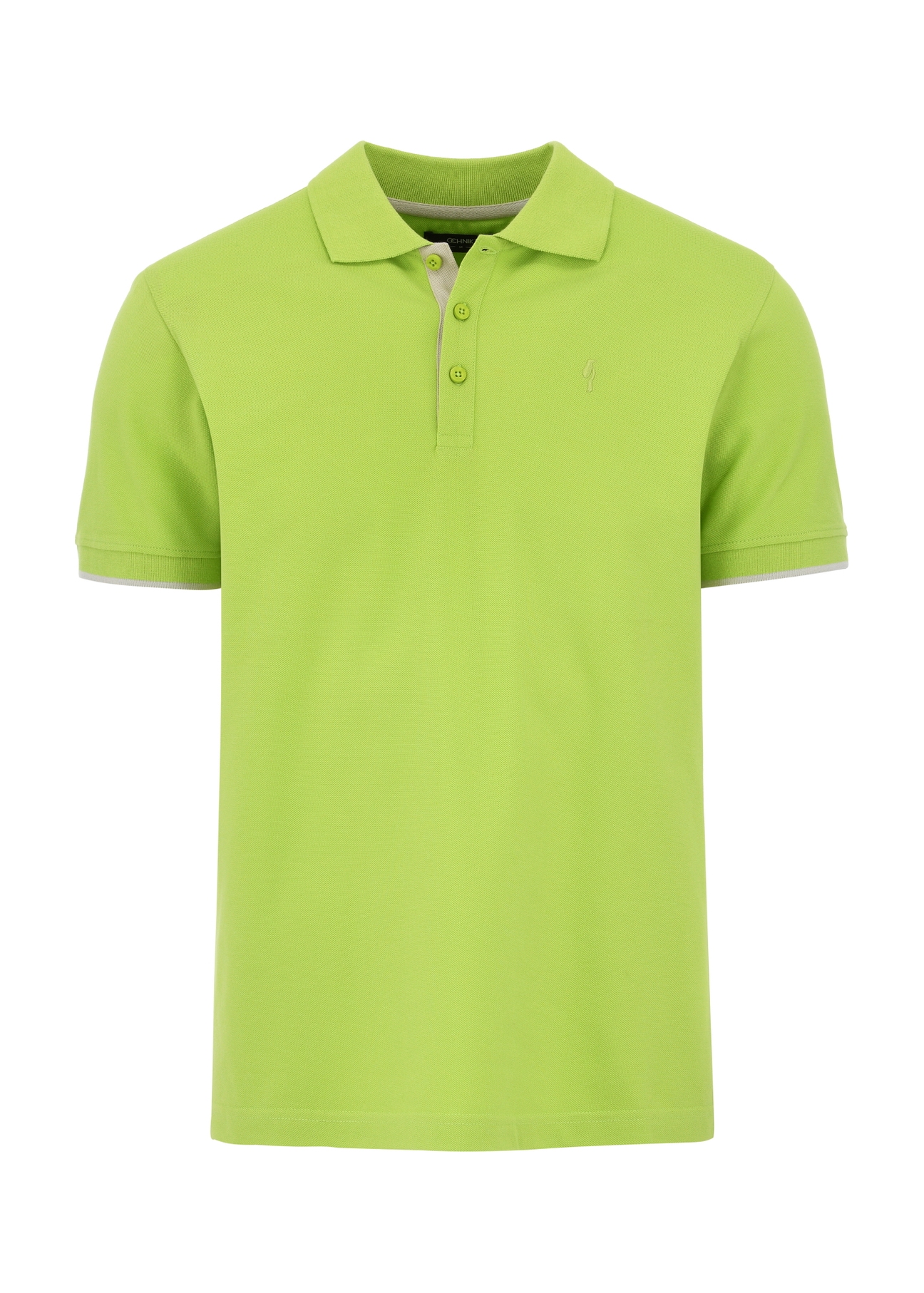 Pánske limetkovo zelené polo tričko POLMT-0045A-52(W24)-03