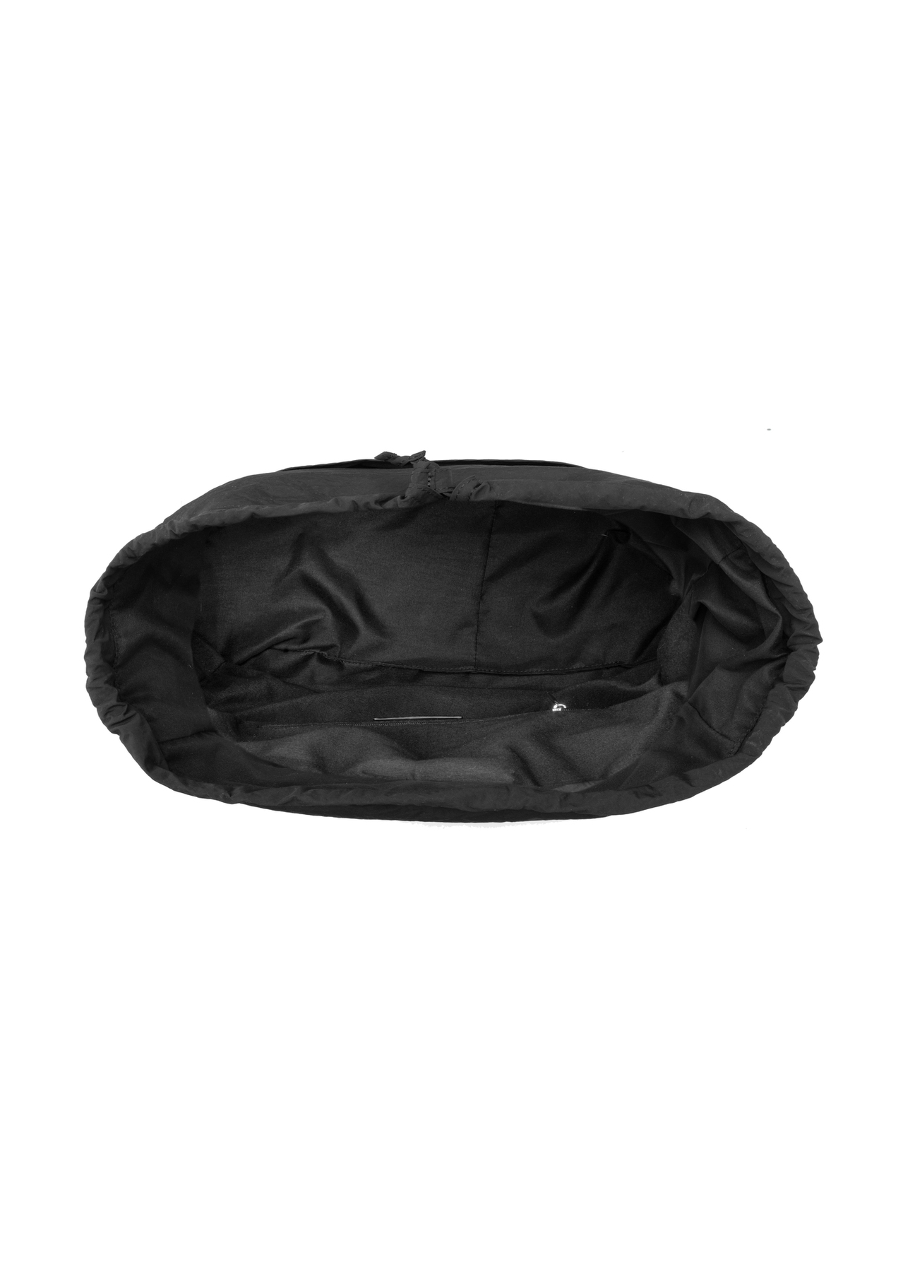 Čierna nylonová taška do vedra TOREN-0337-99(W26), pohľad na produkt vo vnútri na bielom pozadí.