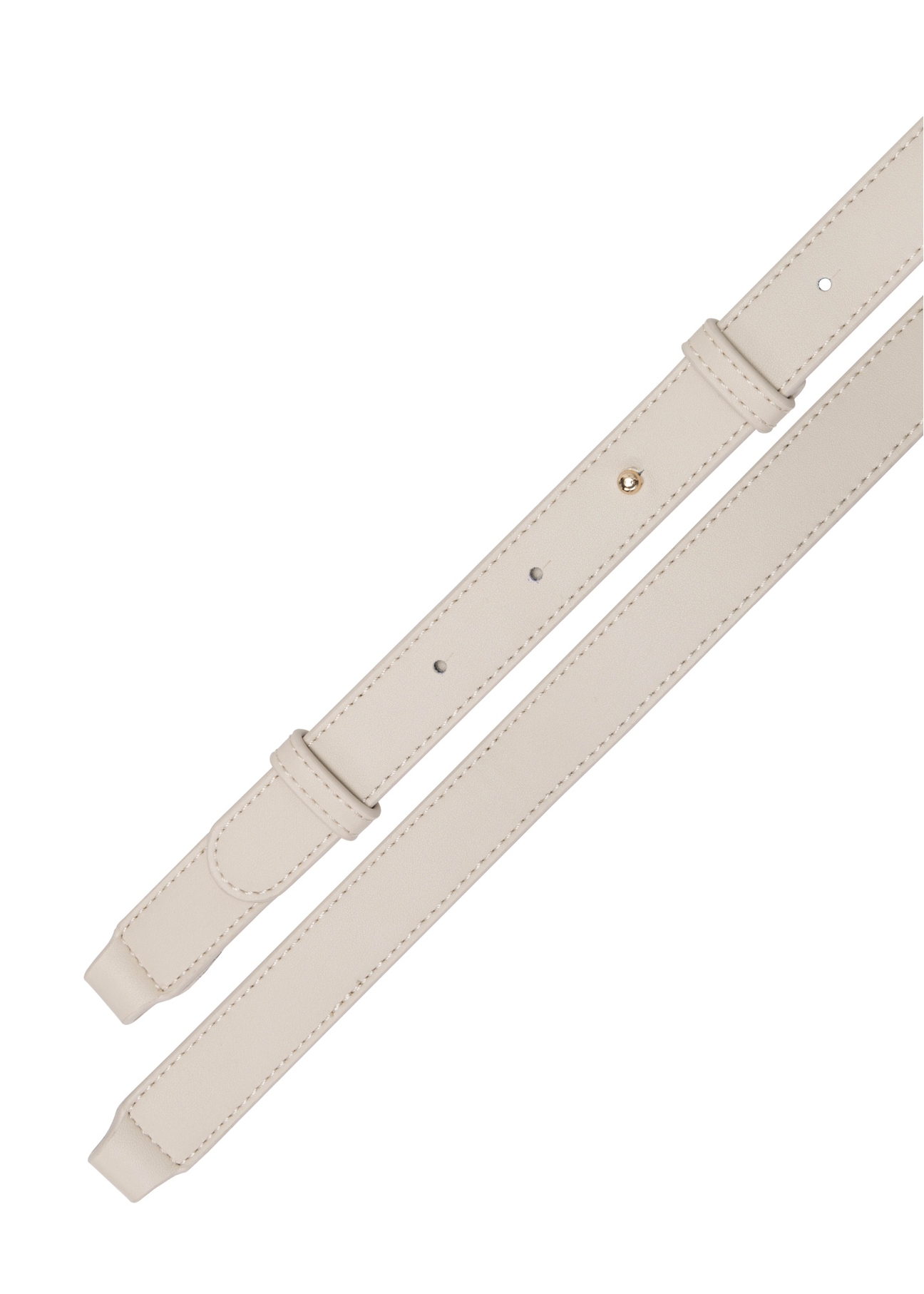 Malá béžová dámska kabelka TOREC-0882-1B(W26), pohľad na produkt s popruhom na bielom pozadí.