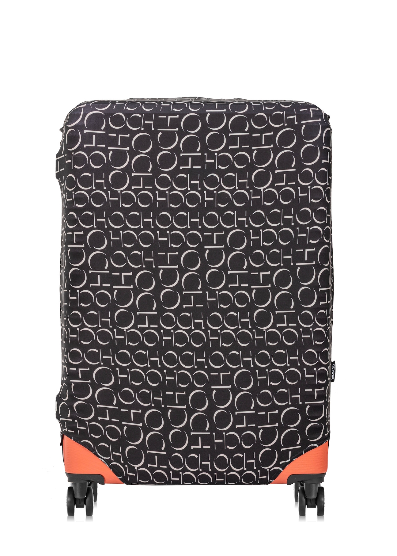 Veľký obal na kufor s monogramom AW-013-0001-98-L(W25), pohľad na produkt na kufri na bielom pozadí.