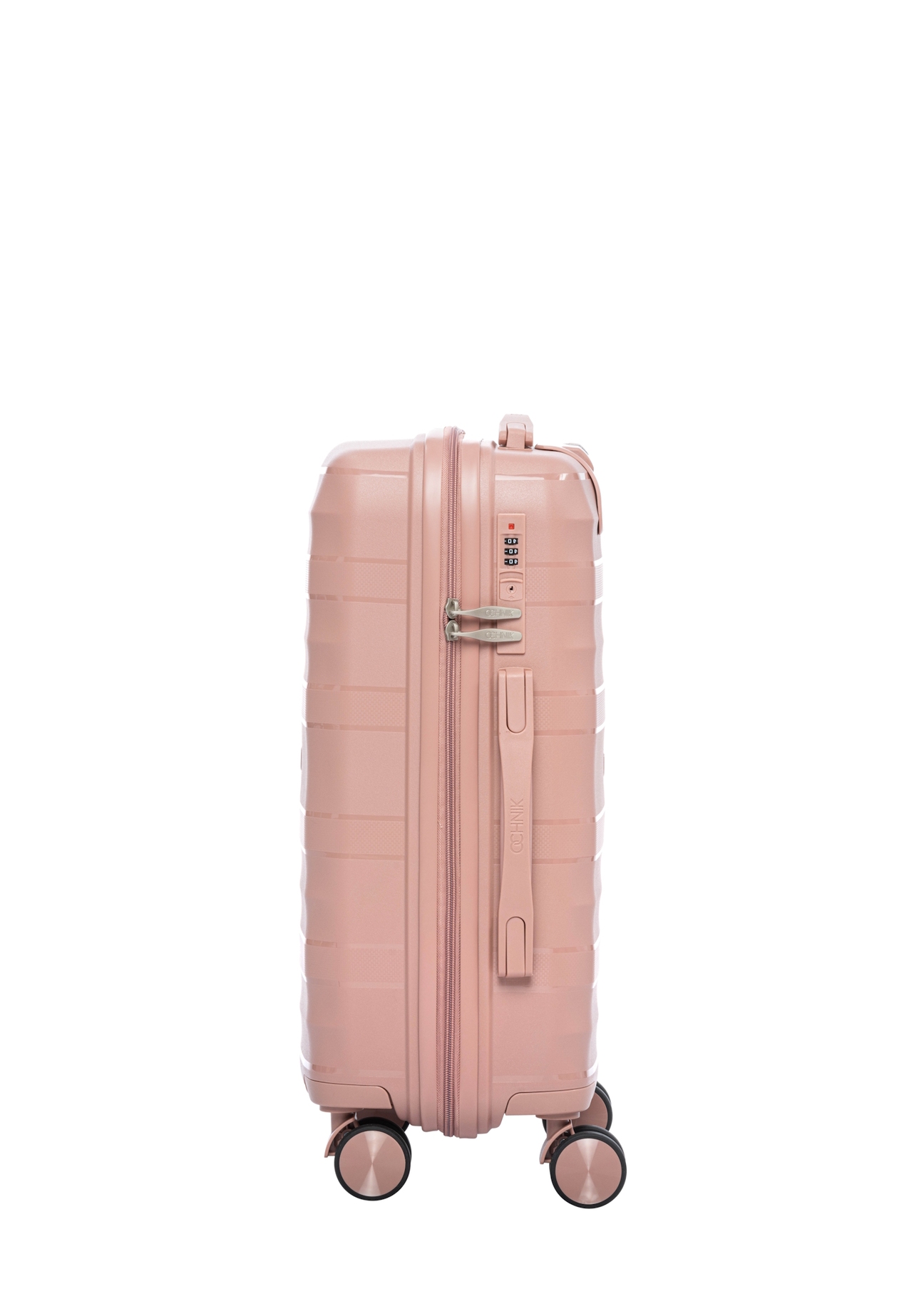 Malý kufor na kolieskach WALPP-0024-5B-19(W26), pohľad na produkt zboku na bielom pozadí.