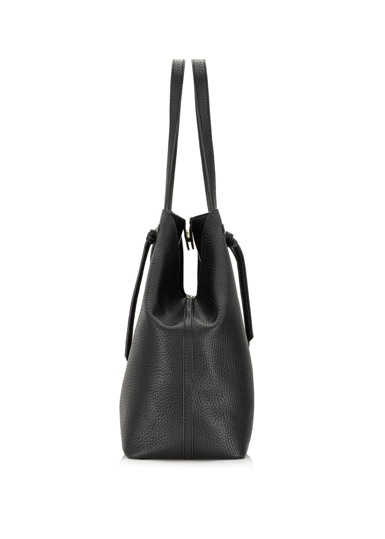 Veľká čierna shopper kabelka TOREC-0995A-99(Z25)