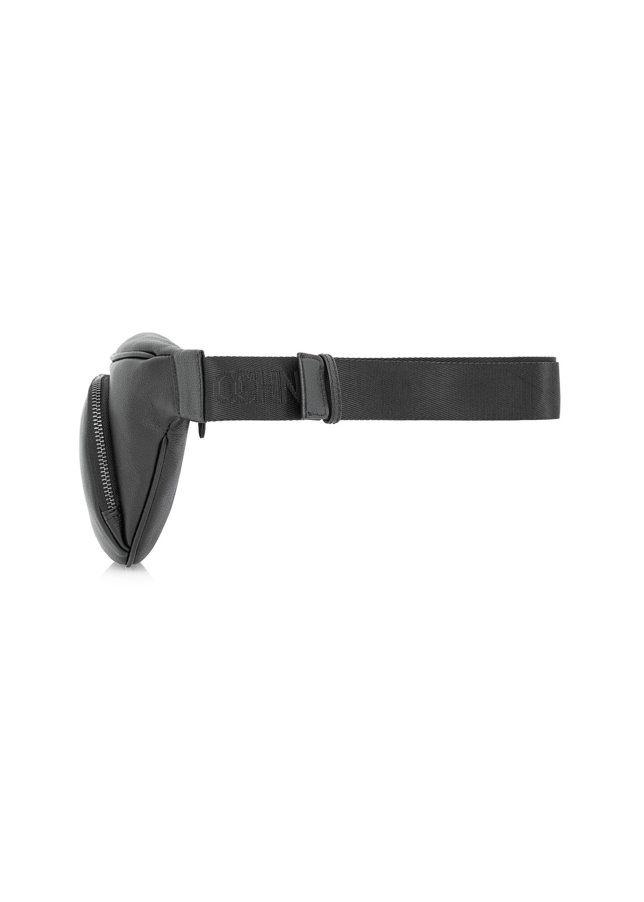 Čierna kožená pánska kabelka do pása TORMS-0280R-99(W25)-04
