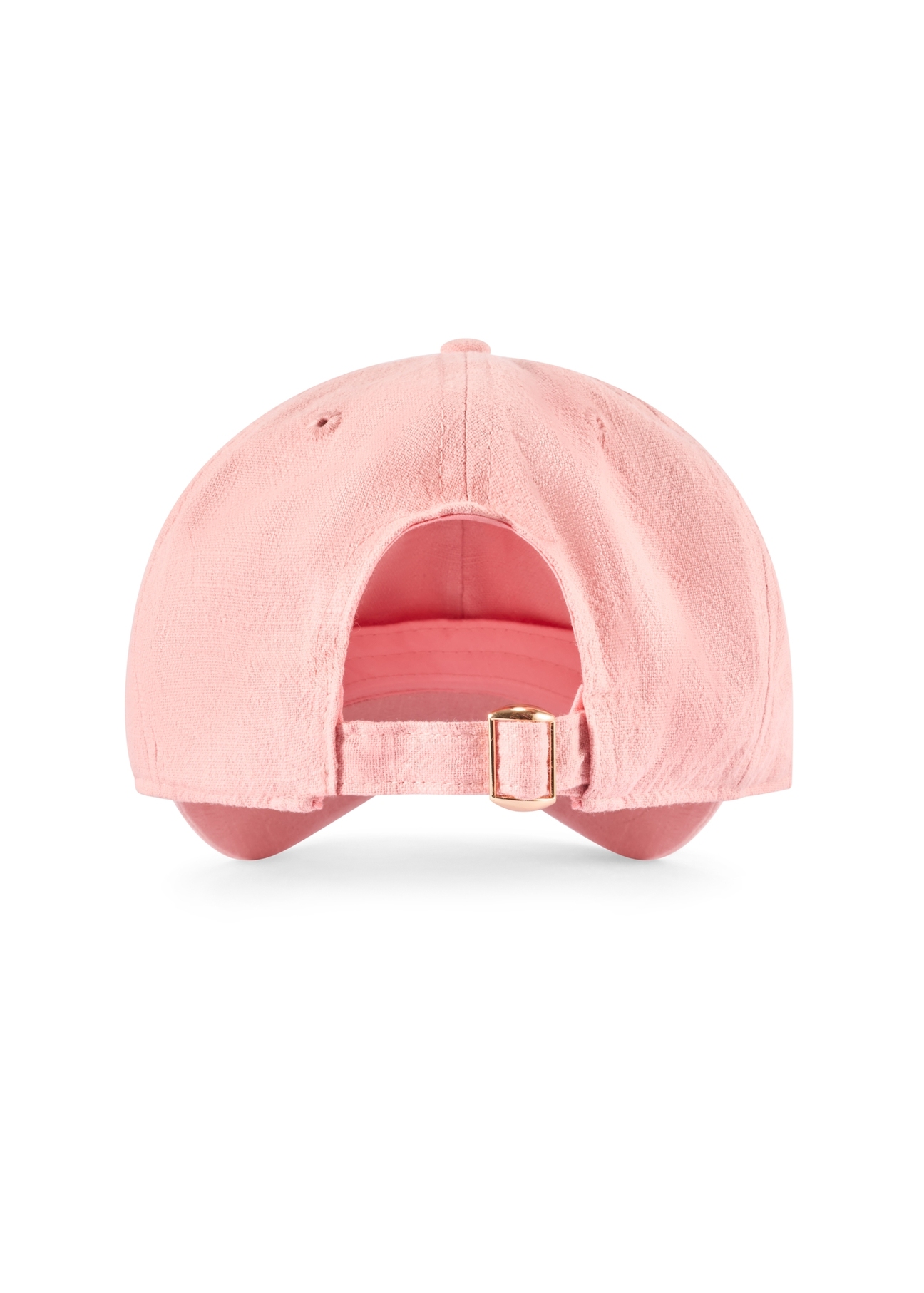 Ružová baseballová šiltovka s logom CZALT-0013-5A(W26) - pohľad na produkt zozadu, na bielom pozadí.