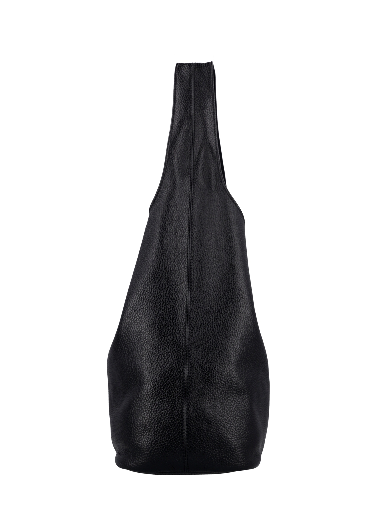 Čierna kožená kabelka shopper TORES-1372-9I(Z26)
