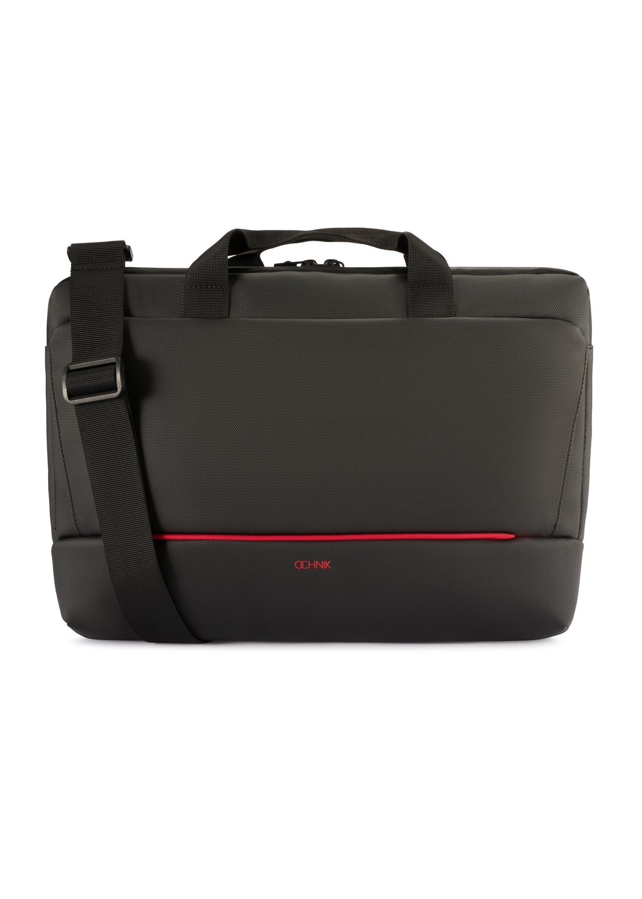 Čierna taška na notebook TORMN-0398-9J(W26), pohľad na produkt zozadu na bielom pozadí.