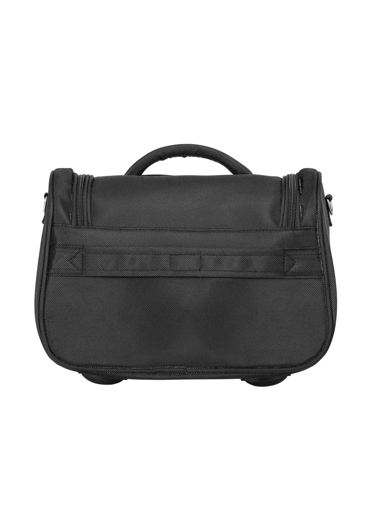 Kozmetická taška WALNY-0046-99-14(W26), pohľad na produkt zozadu na bielom pozadí.