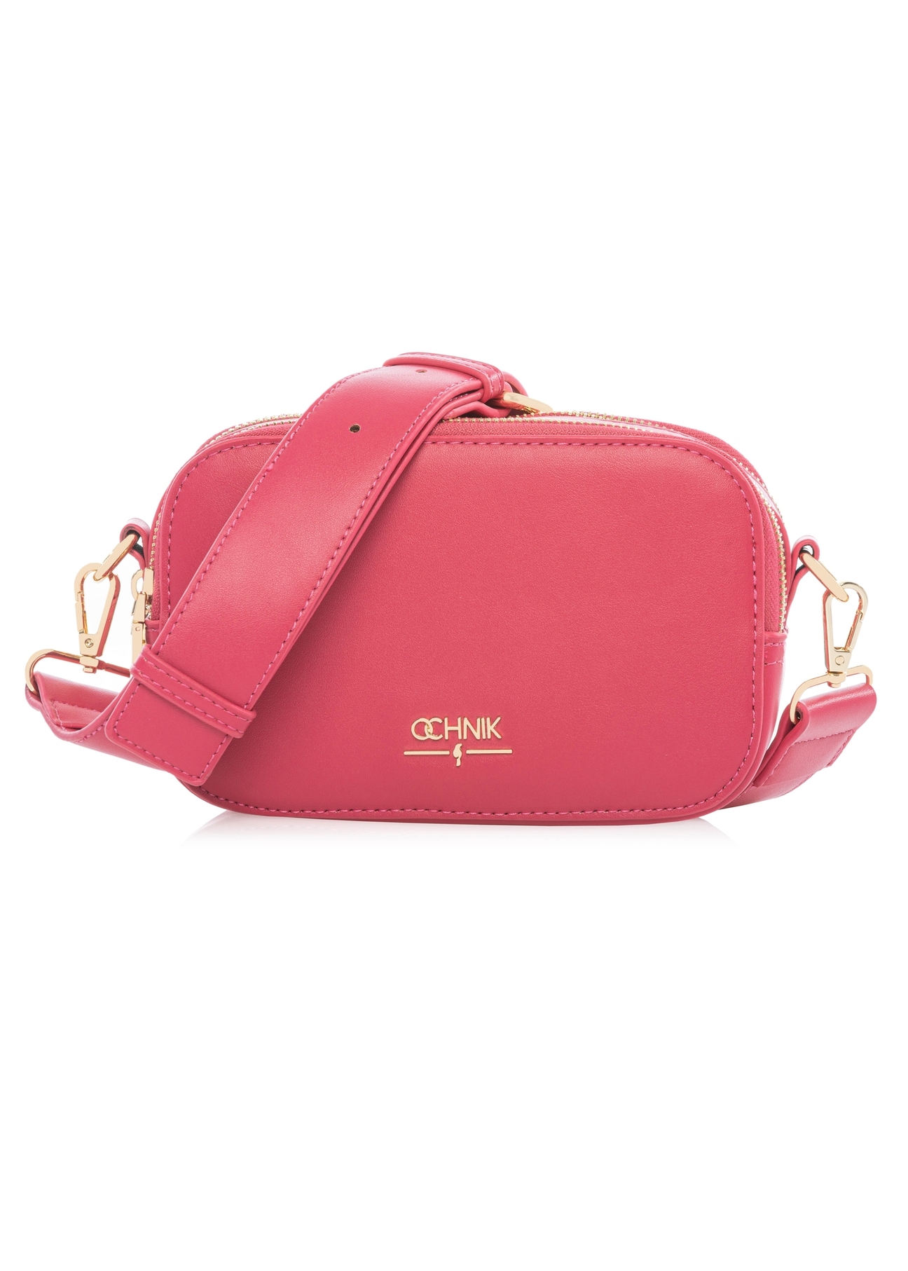 Malá dámska kabelka fuchsiovej farby TOREC-1172-5E(W26) - pohľad spredu na produkt, na bielom pozadí.